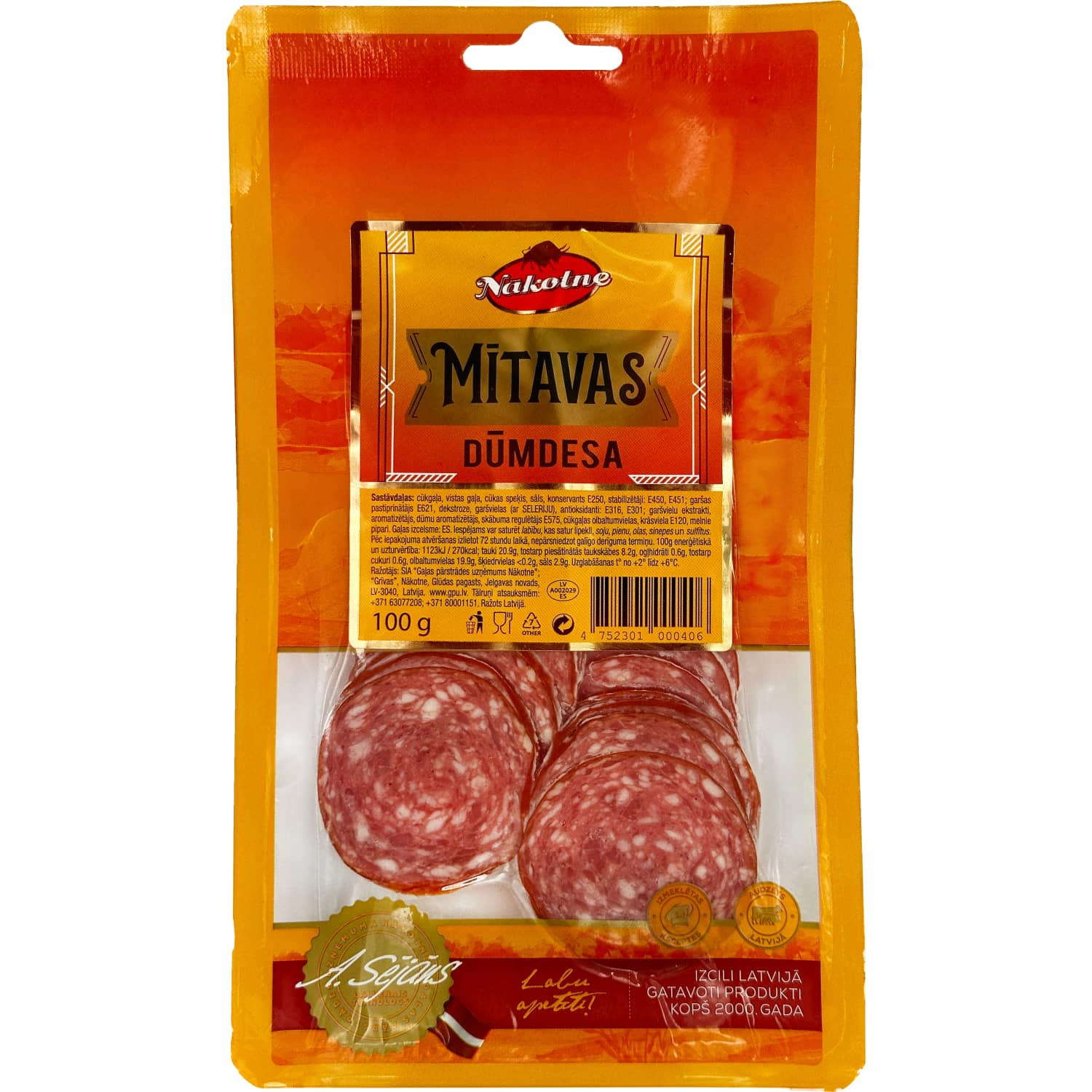 Salami Nākotne Mītavas 100g