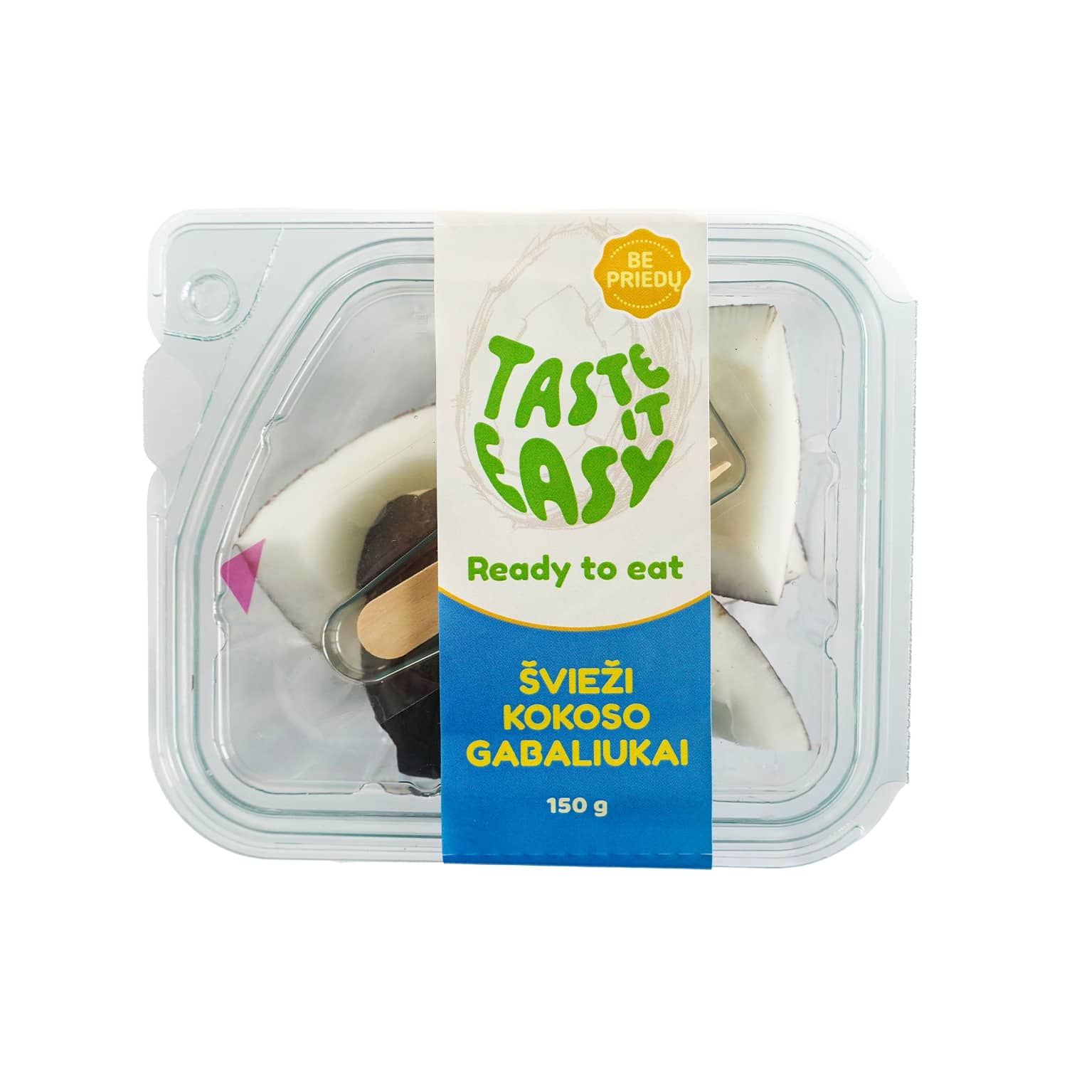 Švieži kokoso gabaliukai TASTE IT EASY, 150 g