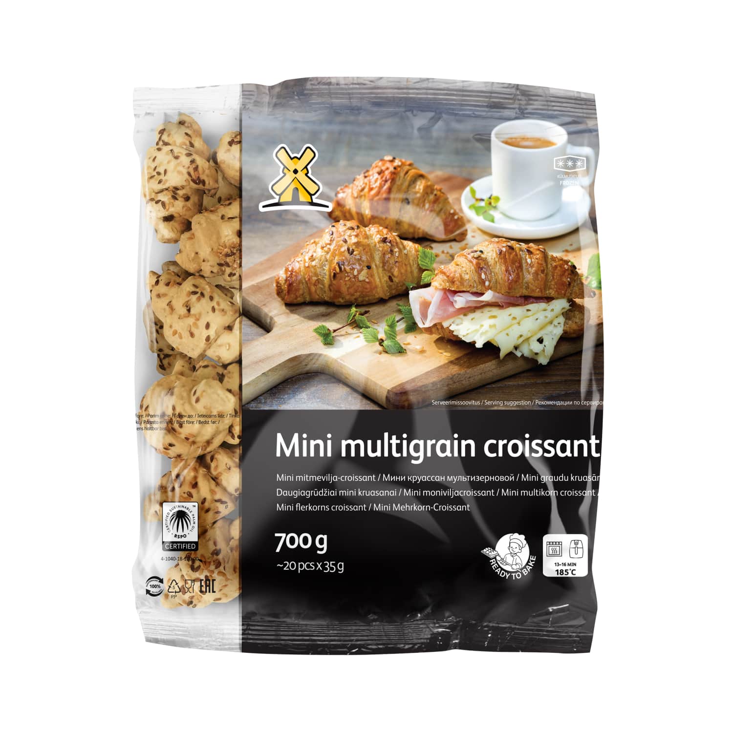 Graudu kruasāni Latvijas Maiznieks mini 700g