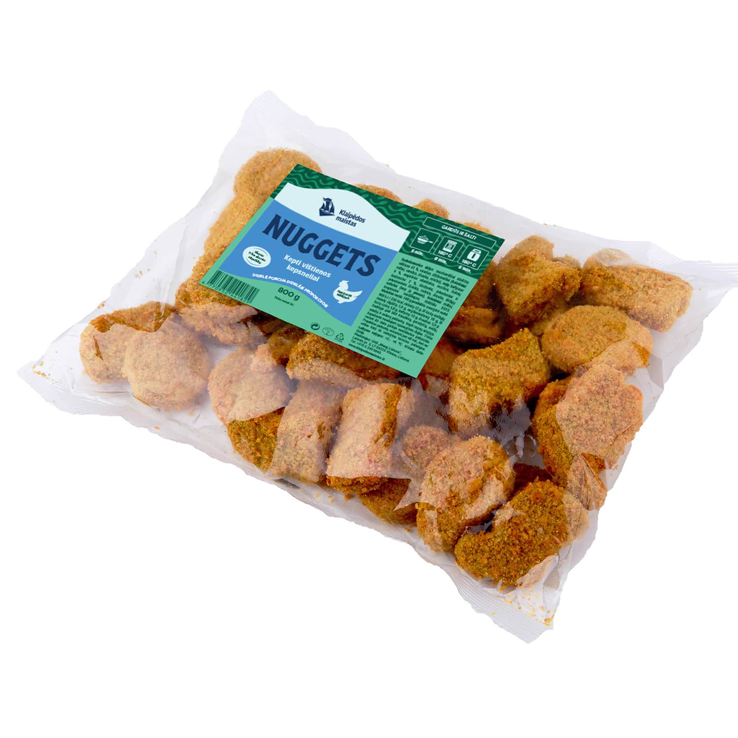 Kepti višt. kep. KLAIP.M.NUGGETS, 800 g