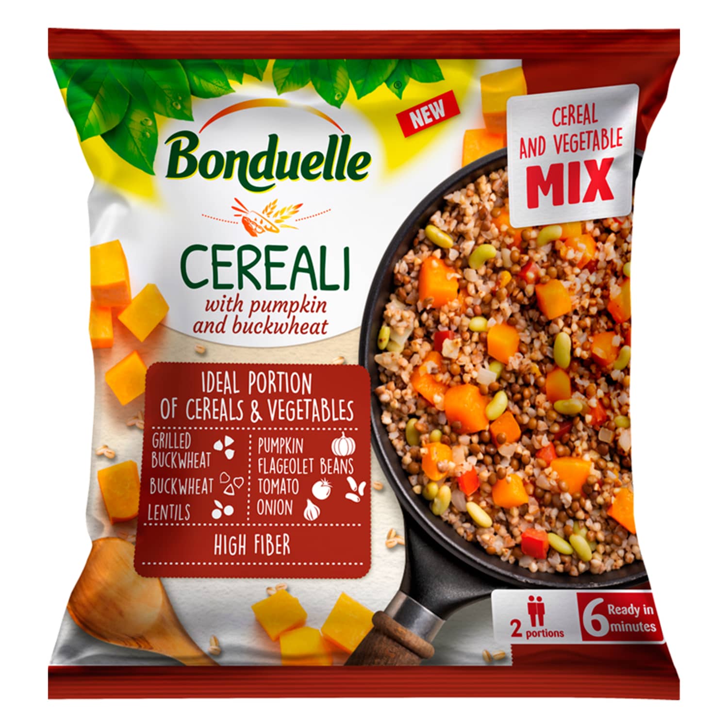 Šald. darž. ir grikių mišinys BONDUELLE, 400g