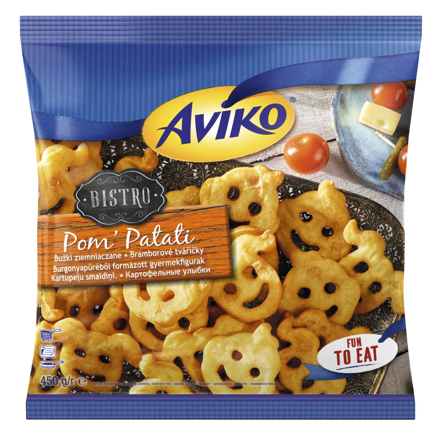 Šaldytos bulvinės figūrėlės AVIKO, 450 g