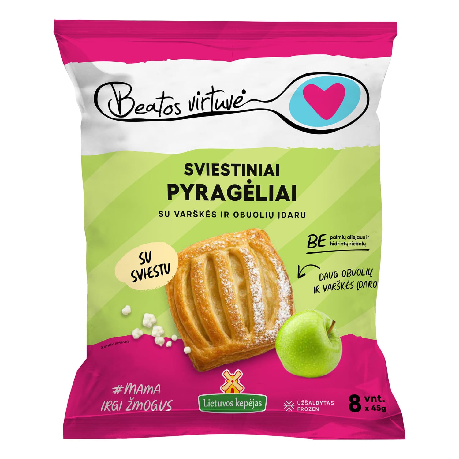 Sviest. pyragėliai su varške ir ob. įd., 360g