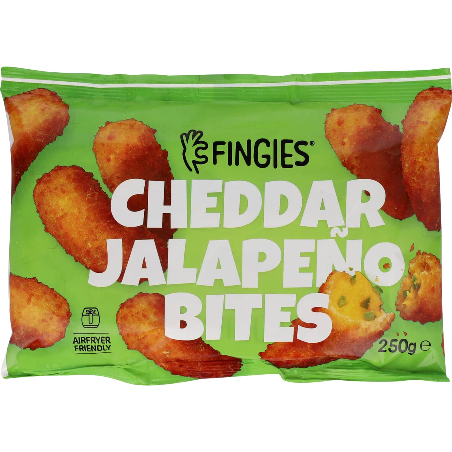 Čederio sūrio užkand. FINGIES JALAPENO, 250 g