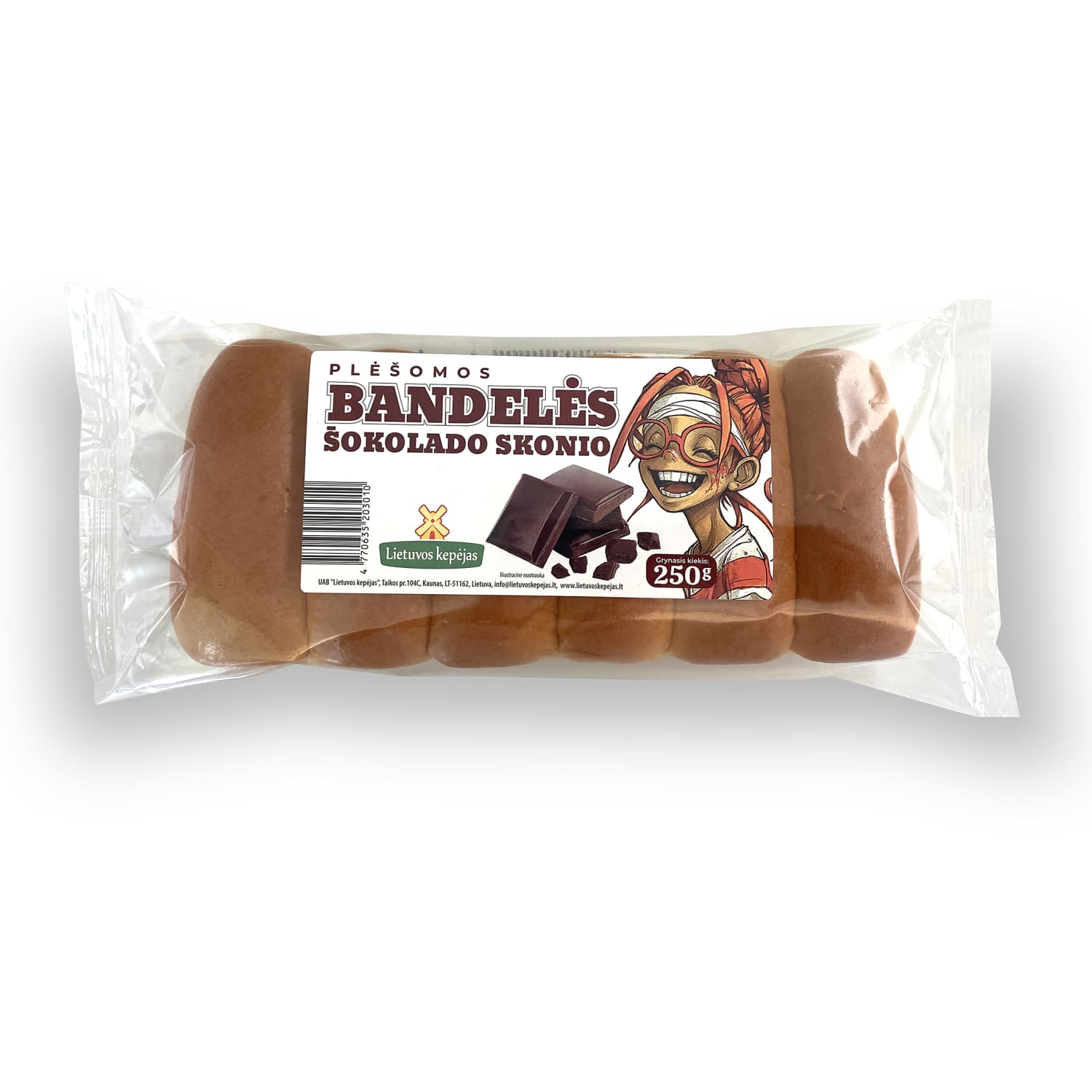 Šokolado skonio bandelės, 250 g
