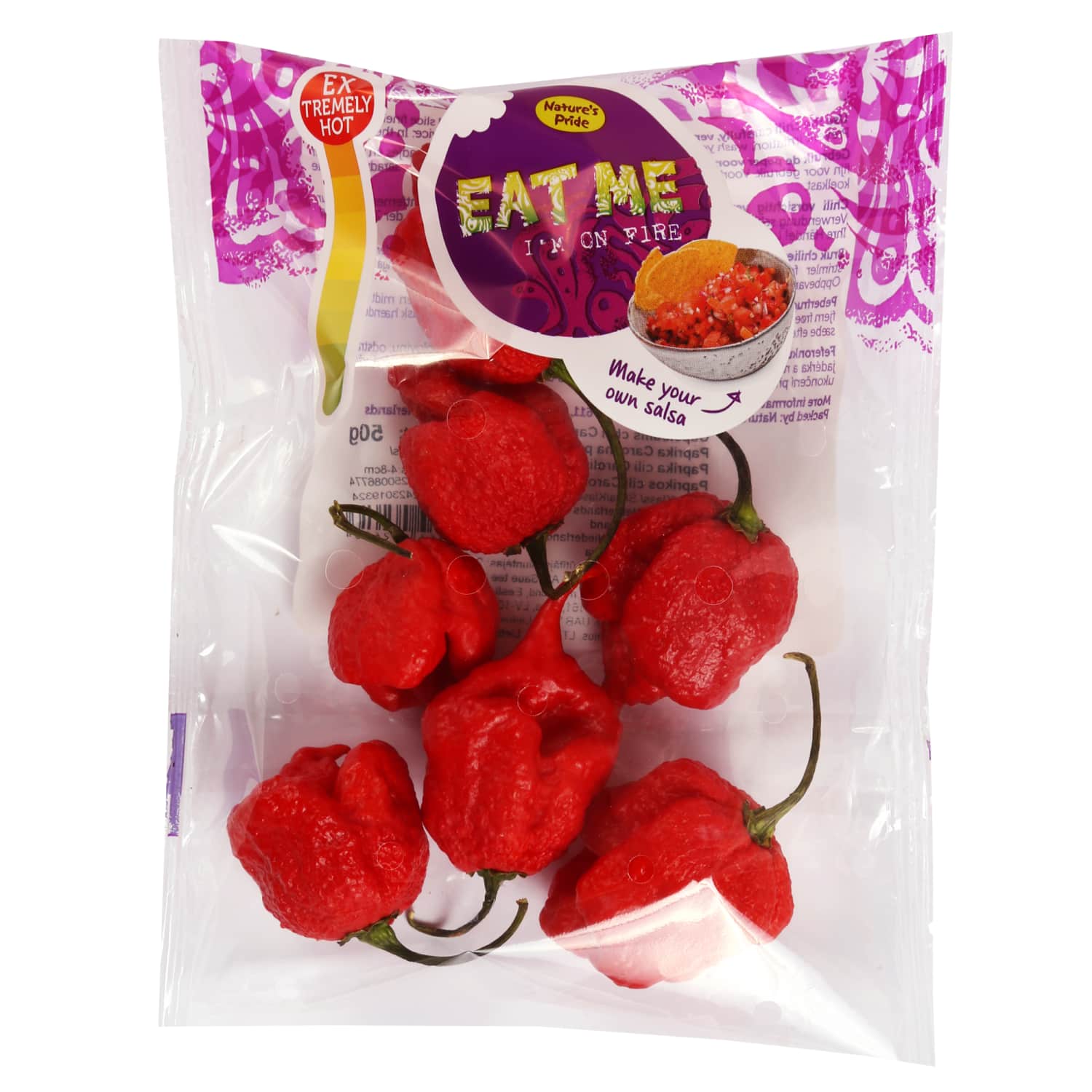 Čili pipars Carolina reaper sarkanais 50g