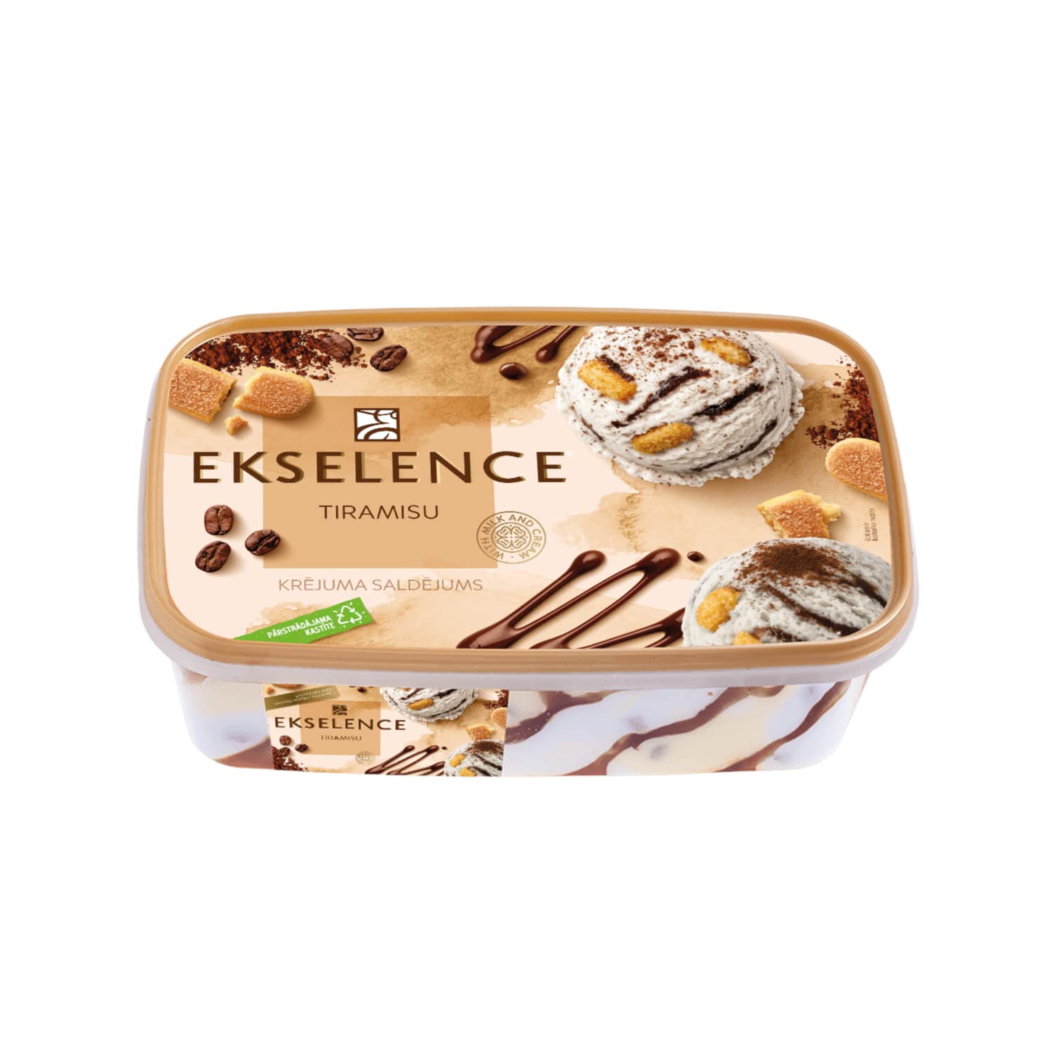 Saldēj. Ekselence krējuma-tiramisu g. 1l/500g