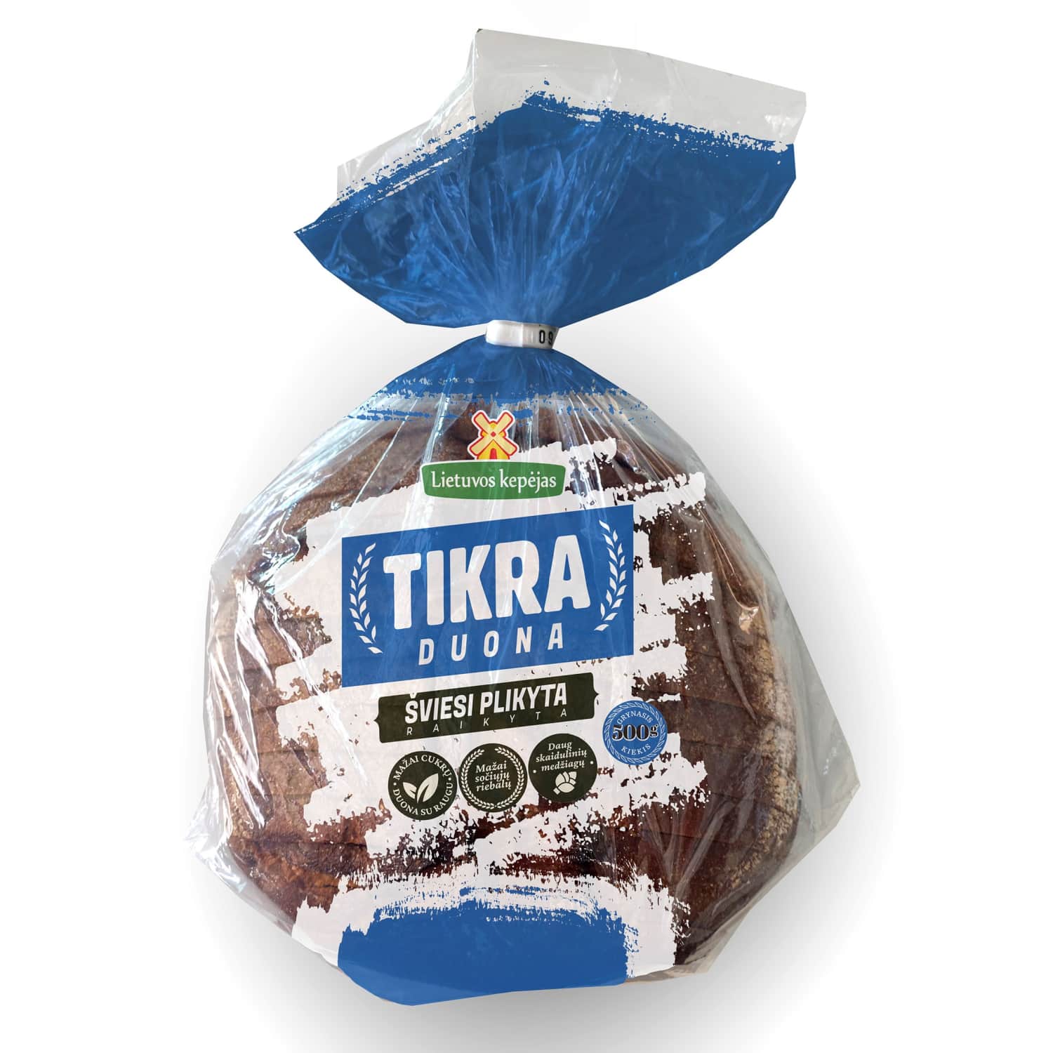 TIKRA šviesi plikyta duona, 500 g