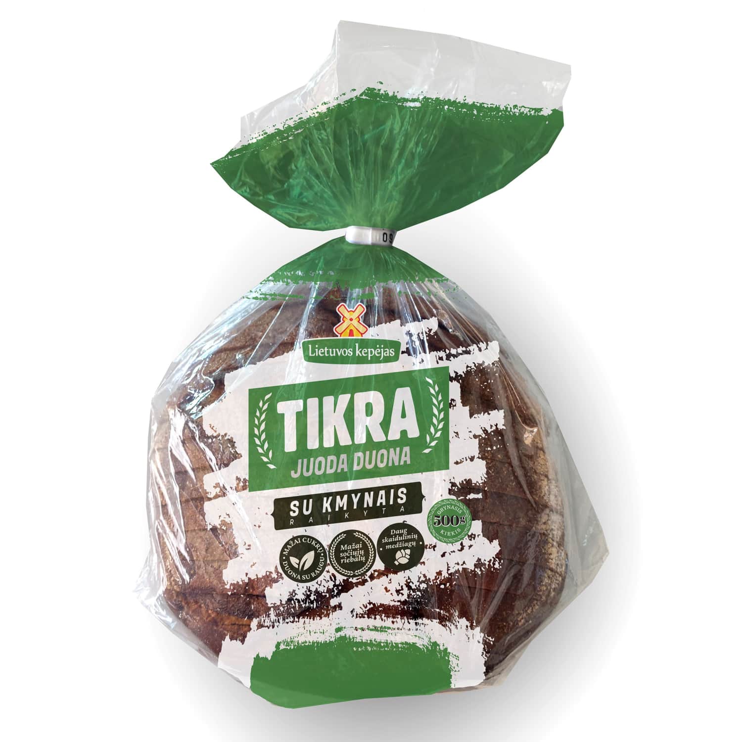 TIKRA juoda duona su kmynais, 500 g