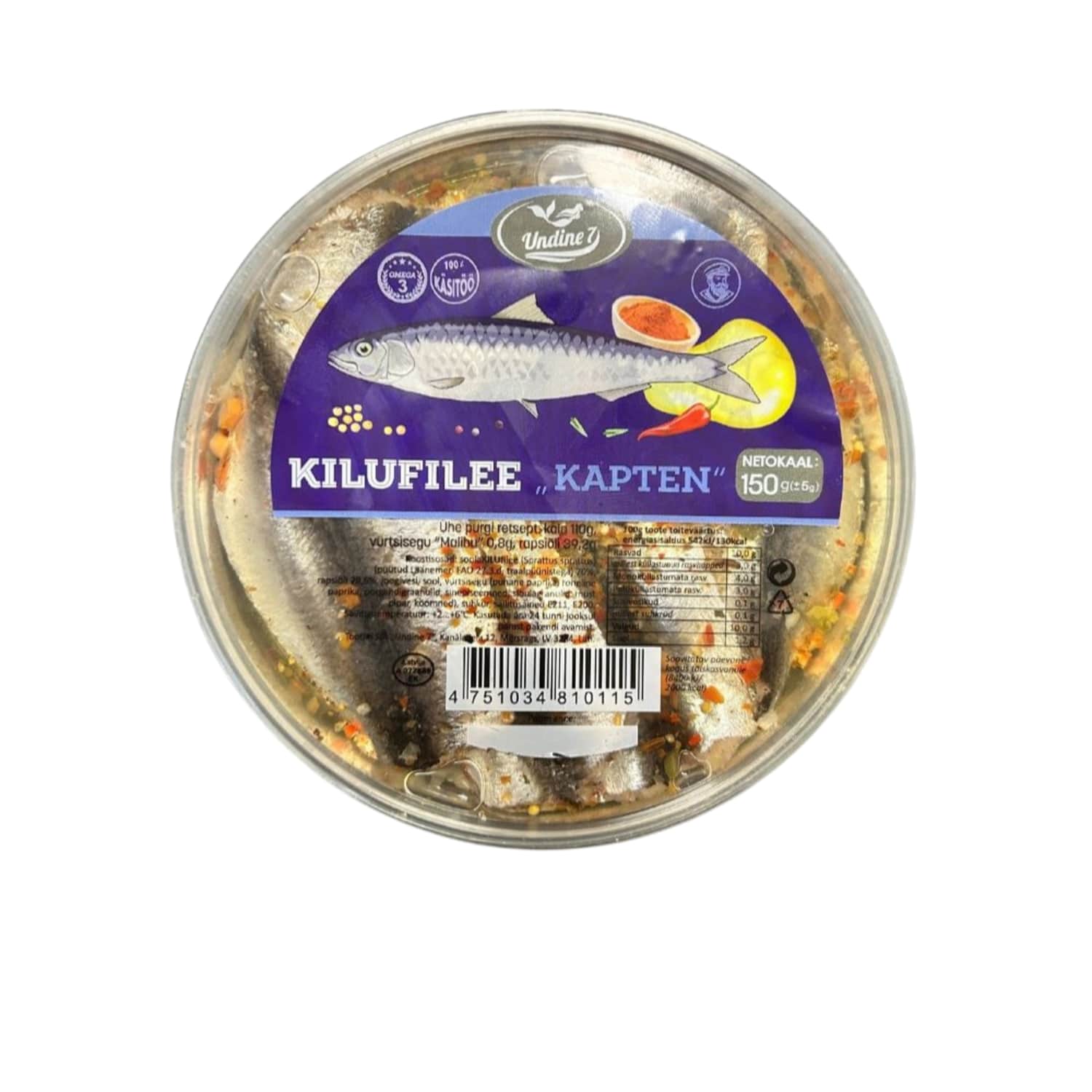 Kilufilee Kapten Undine 150g