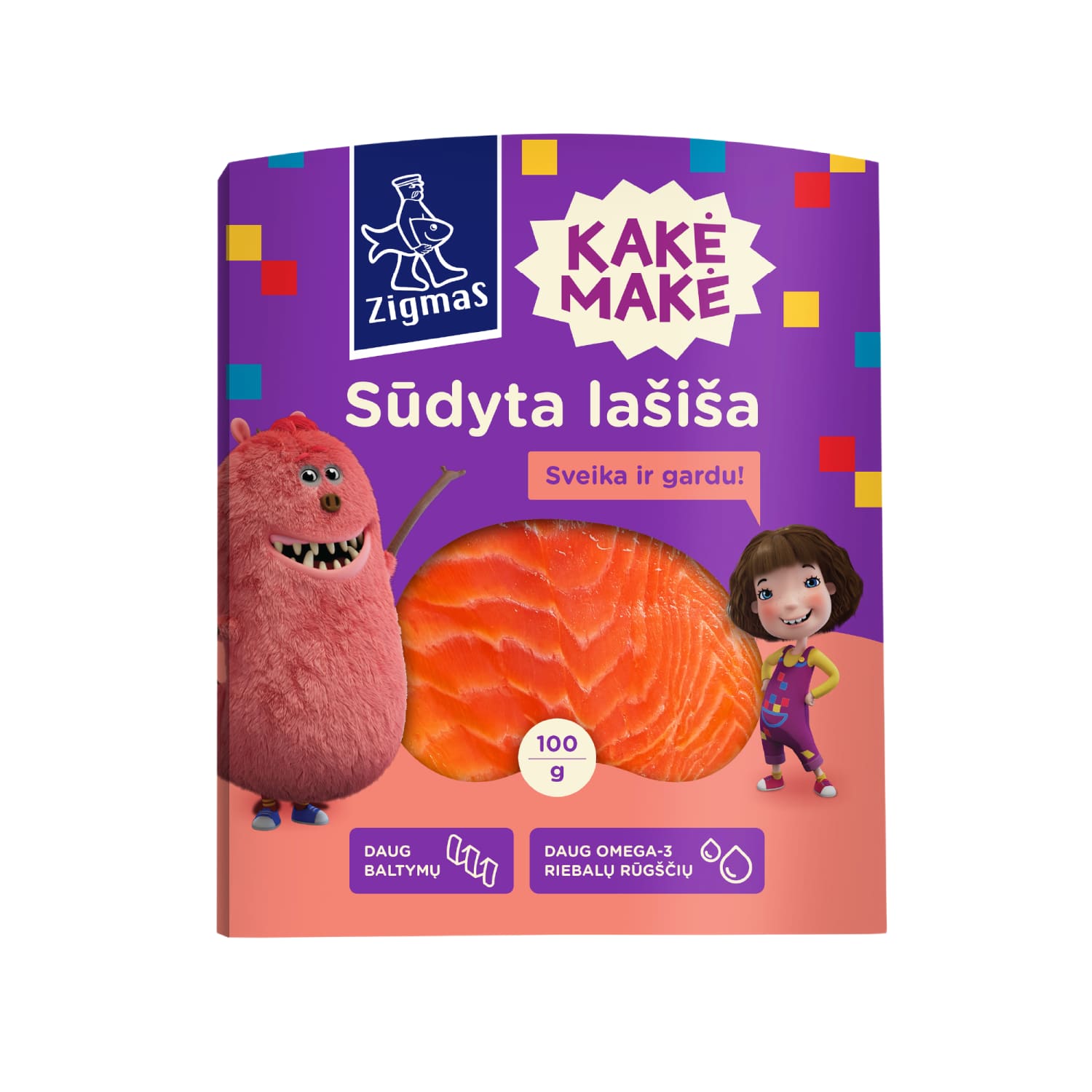 Sūd. atl. lašišų filė ZIGMAS KAKĖ MAKĖ, 100 g