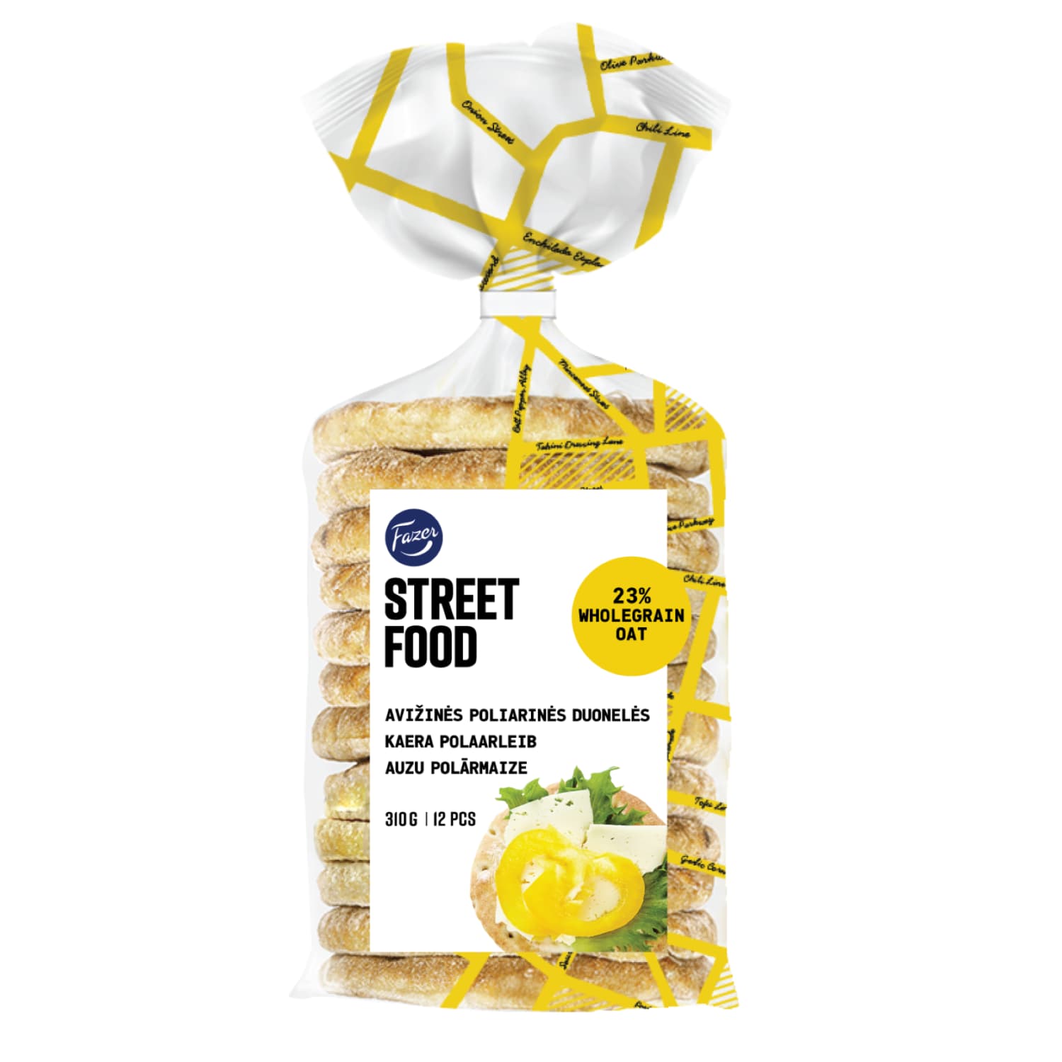 Poliar. duonelės su aviž. STREET FOOD, 310 g