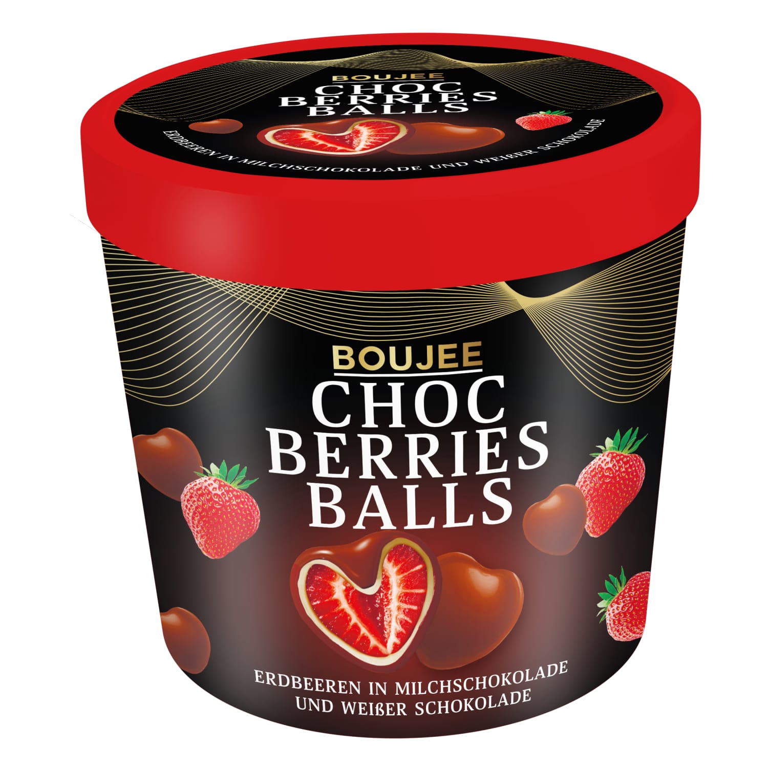 Šaldytos braškės šokolade BOUJEE, 140 g