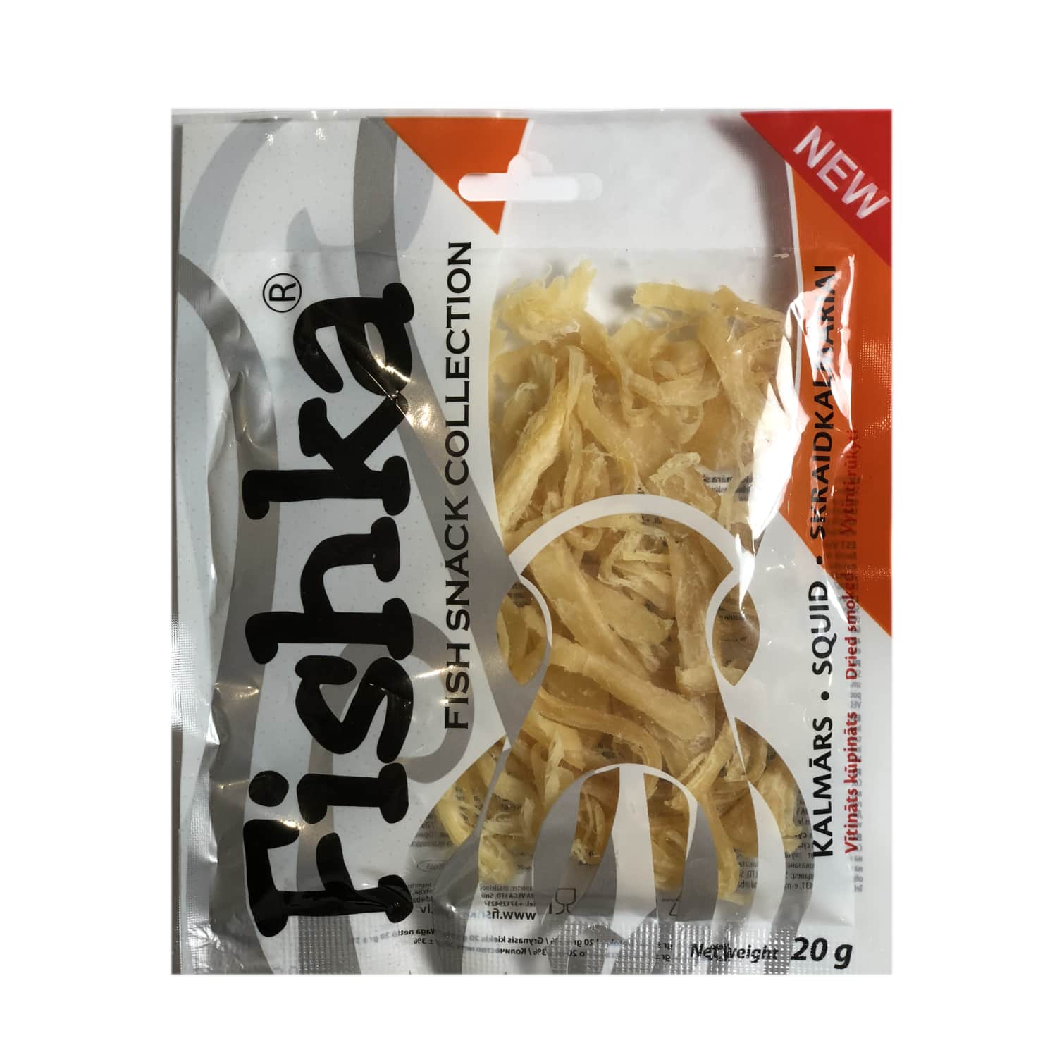 Kalmārs Fishka vītināts, kūpin., ar sald. 20g