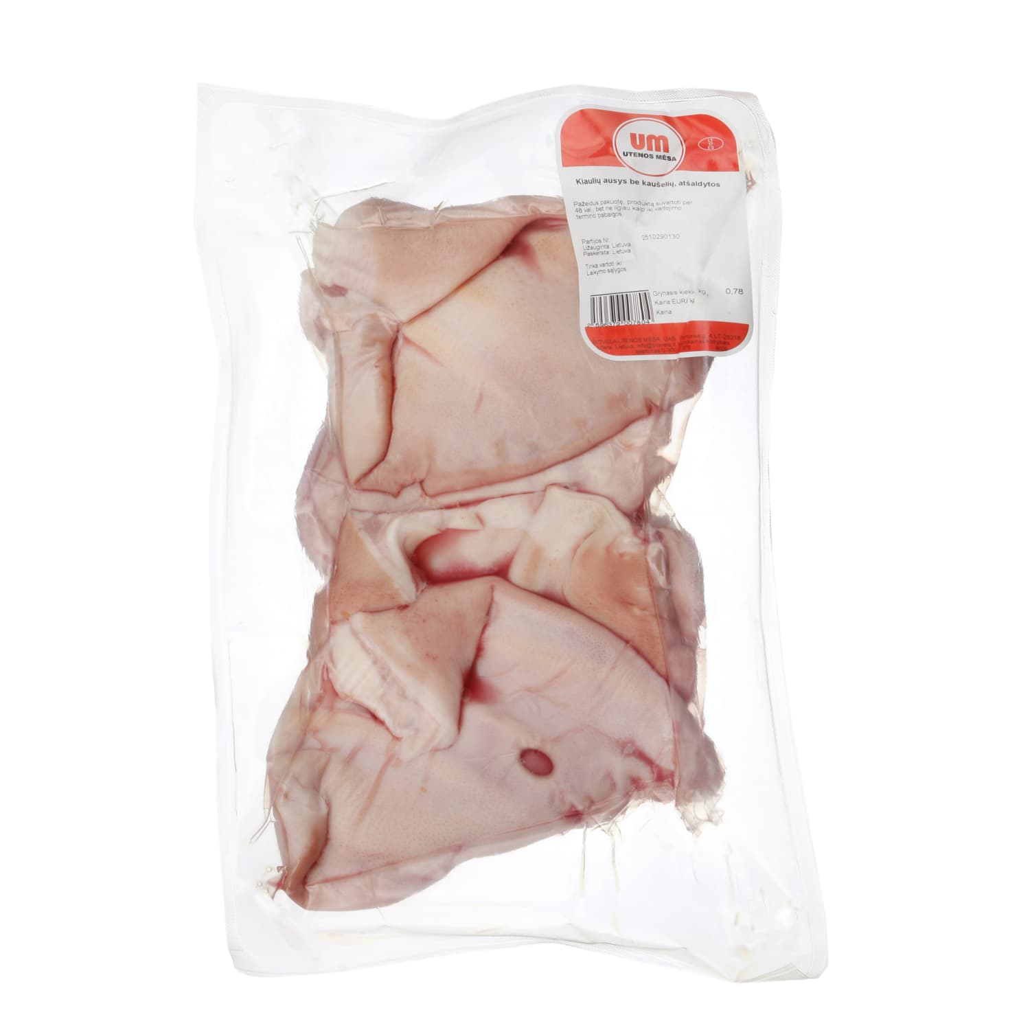 Atšaldytos kiaulių ausys be kaušelių, 1 kg