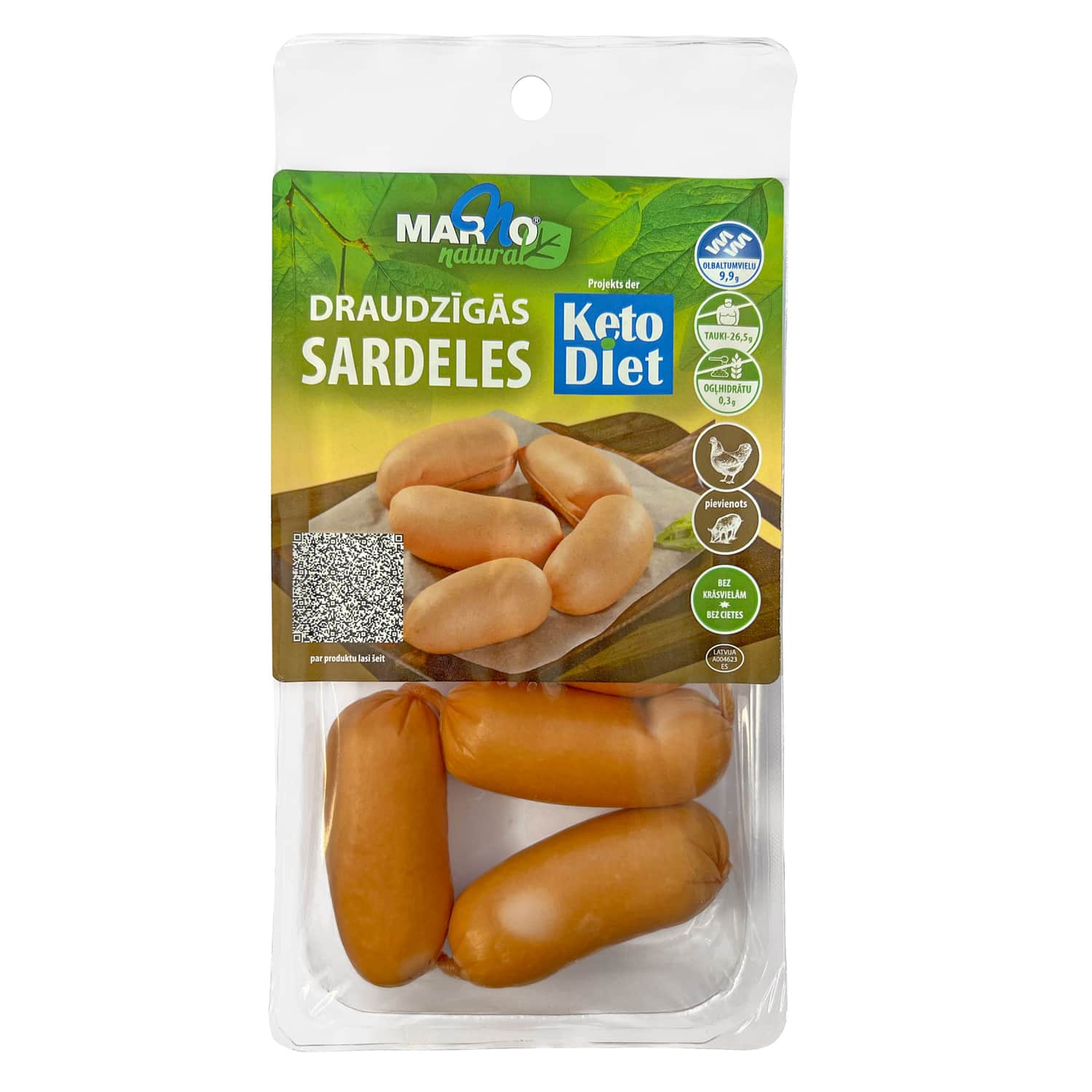 Keto draudzīgās sardeles Marno 300g