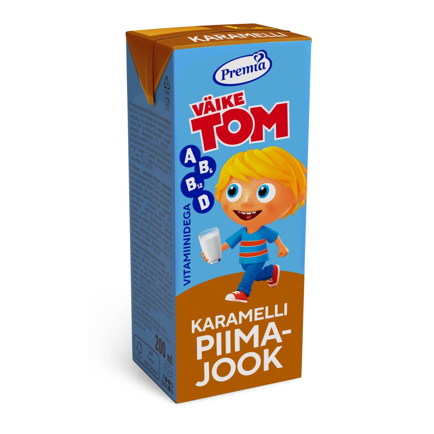 Piimajook karamelli ja vit. Väike Tom 200ml