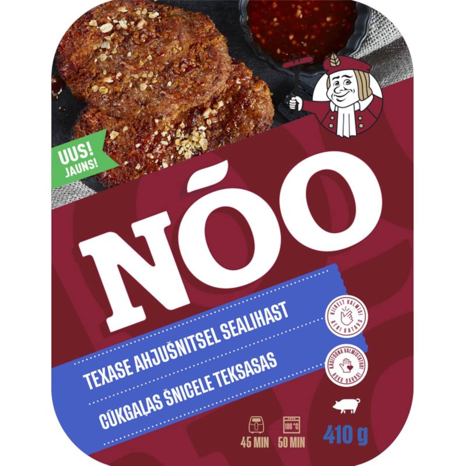 Šnitsel sealihast Texase Nõo 410g