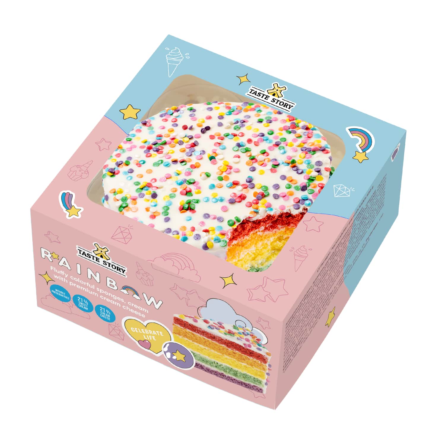 Torte Taste Story Rainbow 650g