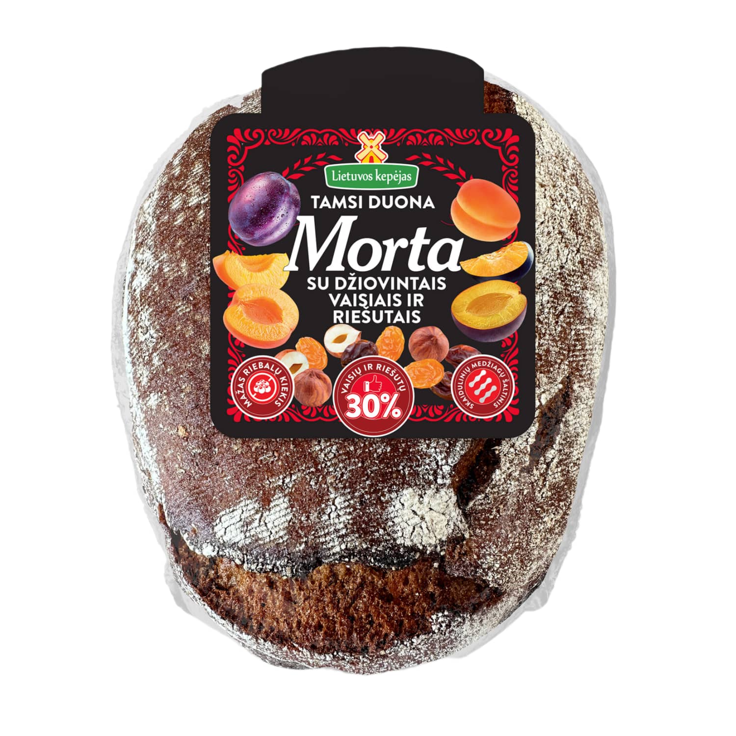 Tamsi duona su dž. vais., rieš. MORTA, 500 g