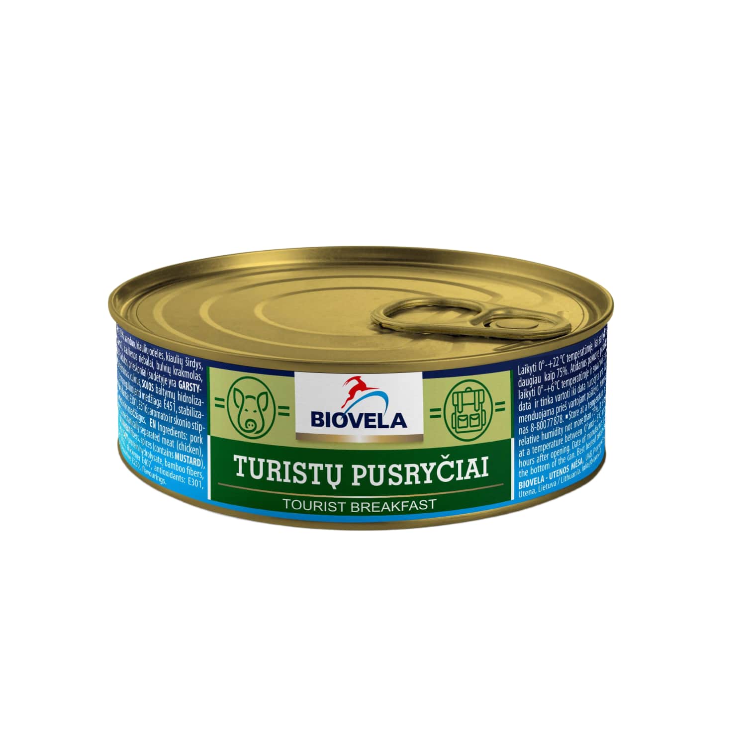 Turistų pusryčiai iš kiaulien. BIOVELA, 240 g