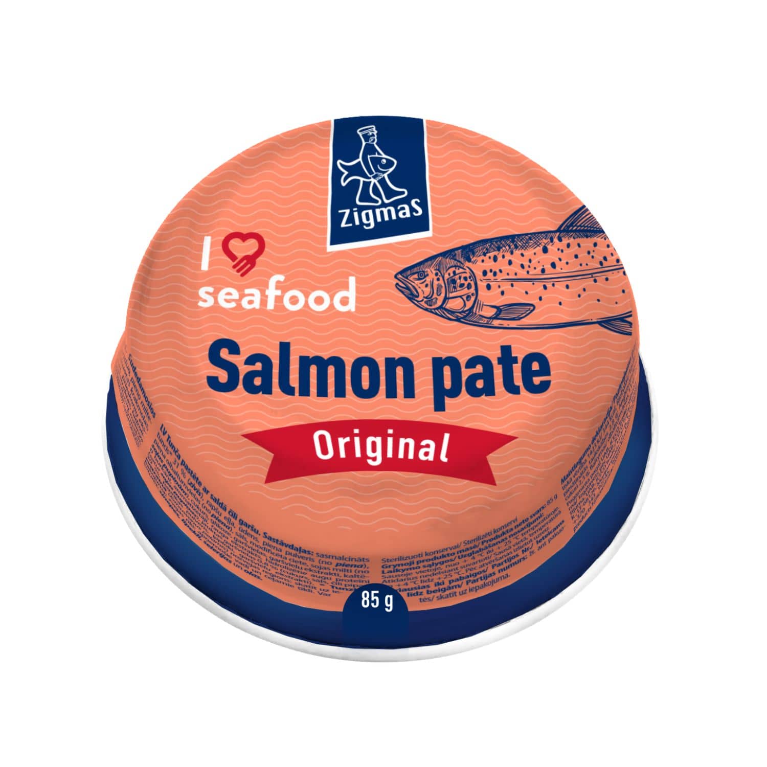 Lašišos paštetas ZIGMAS,  85 g