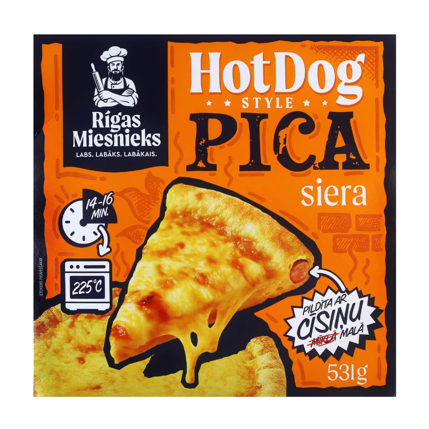 Pica Rīgas Miesnieks Hot Dog Style siera 531g