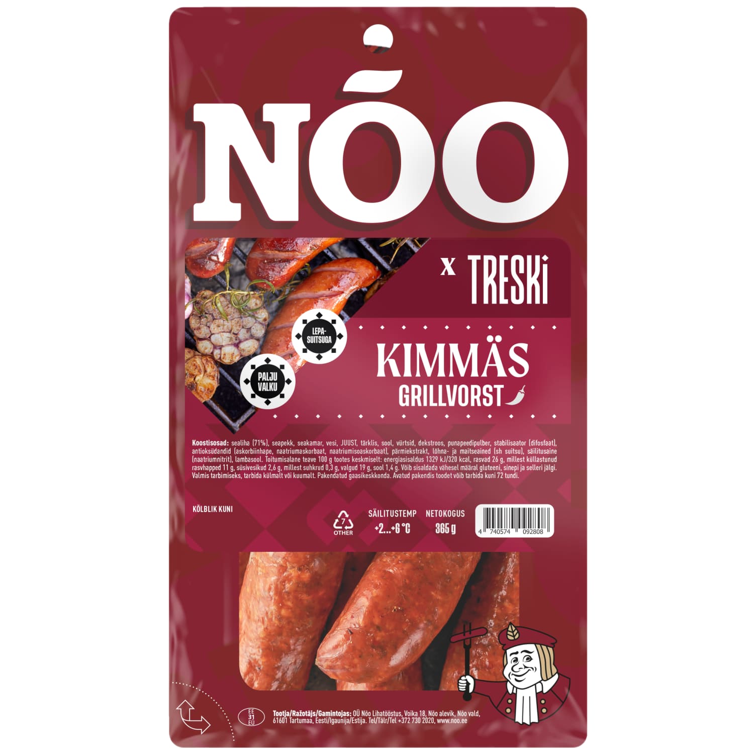 Grillvorstid Treski Kimmäs Nõo 365g
