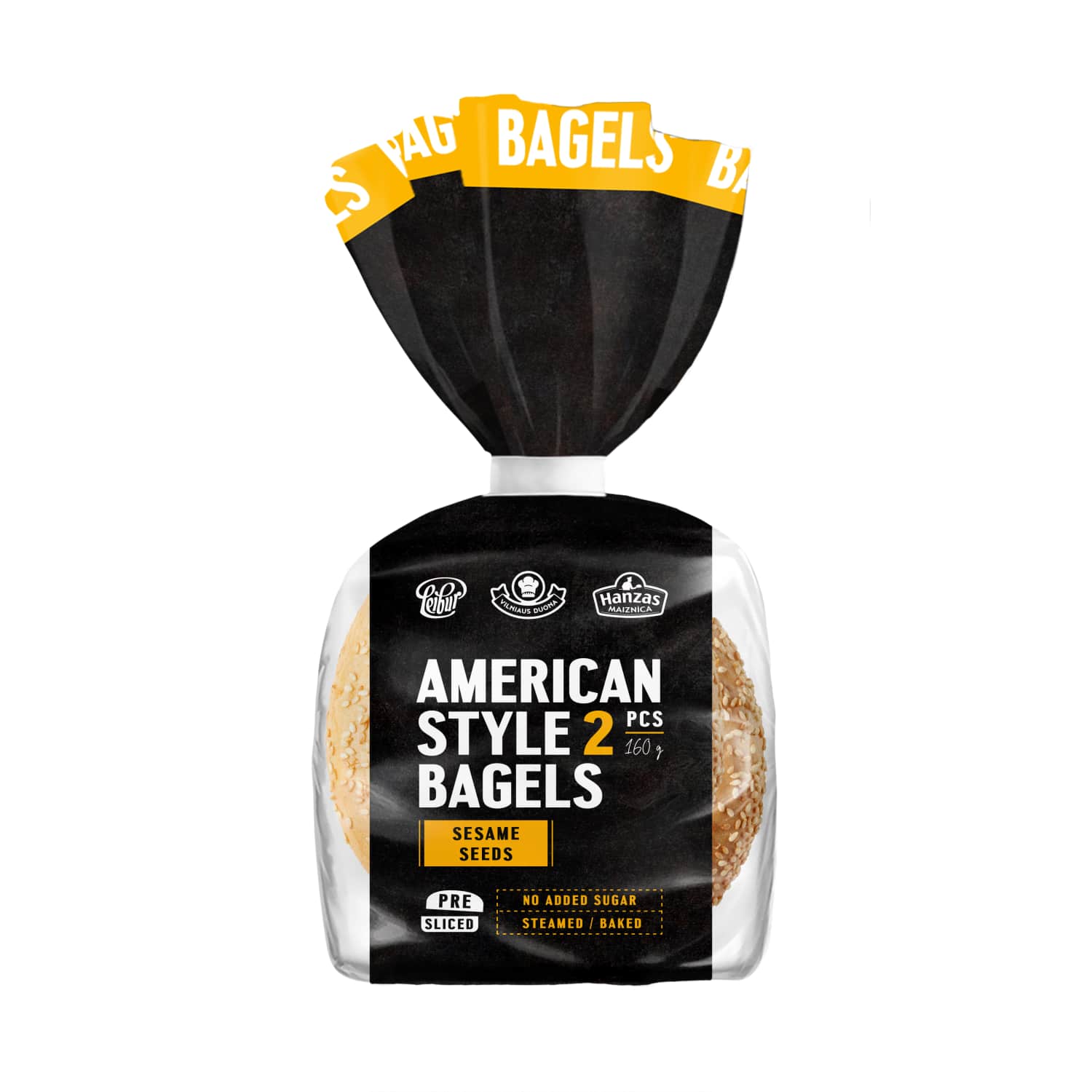 Beigeliai su sez. sėkl. VILNIAUS DUONA, 160 g