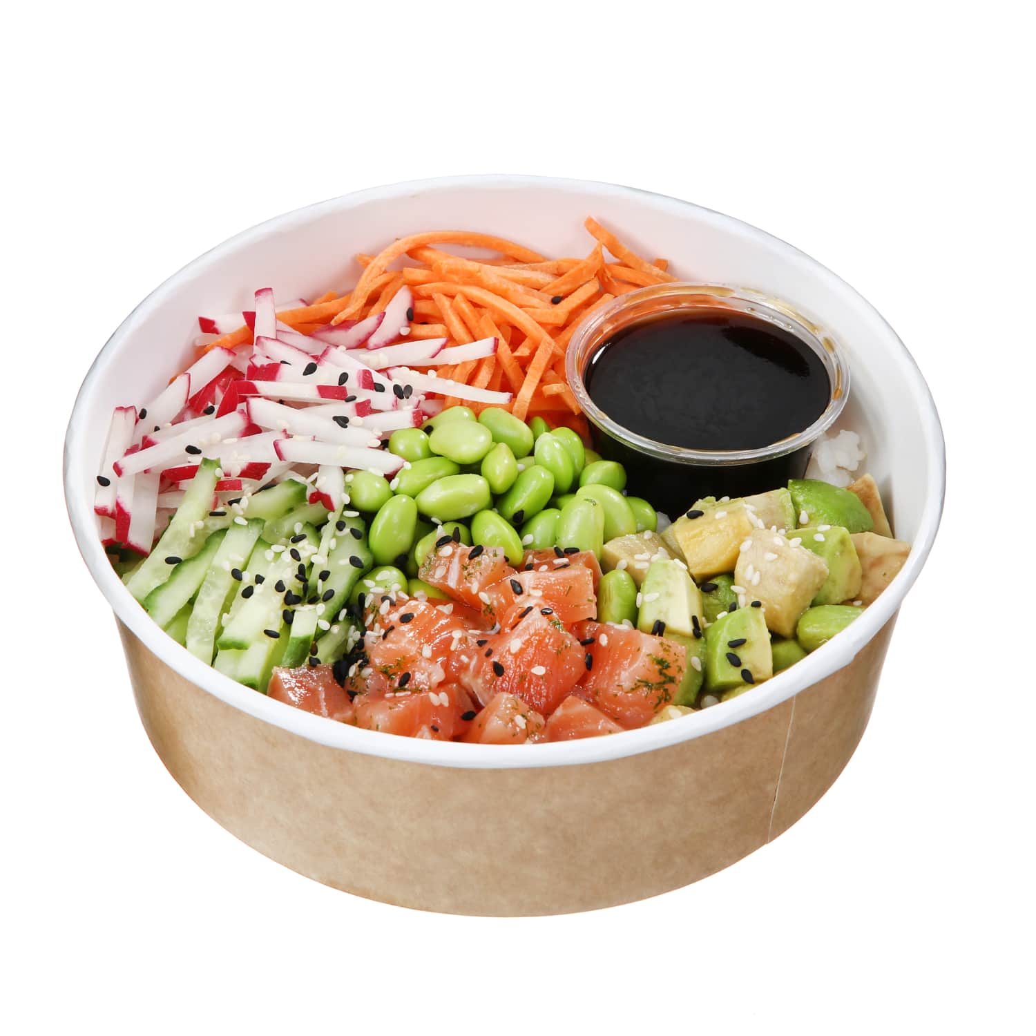 SUSHI salotos su lašiša, POKE padažu, 320 g