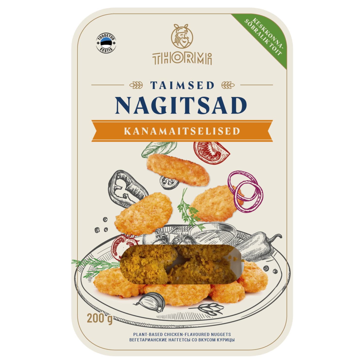 Taimsed nagitsad Thormi 200g