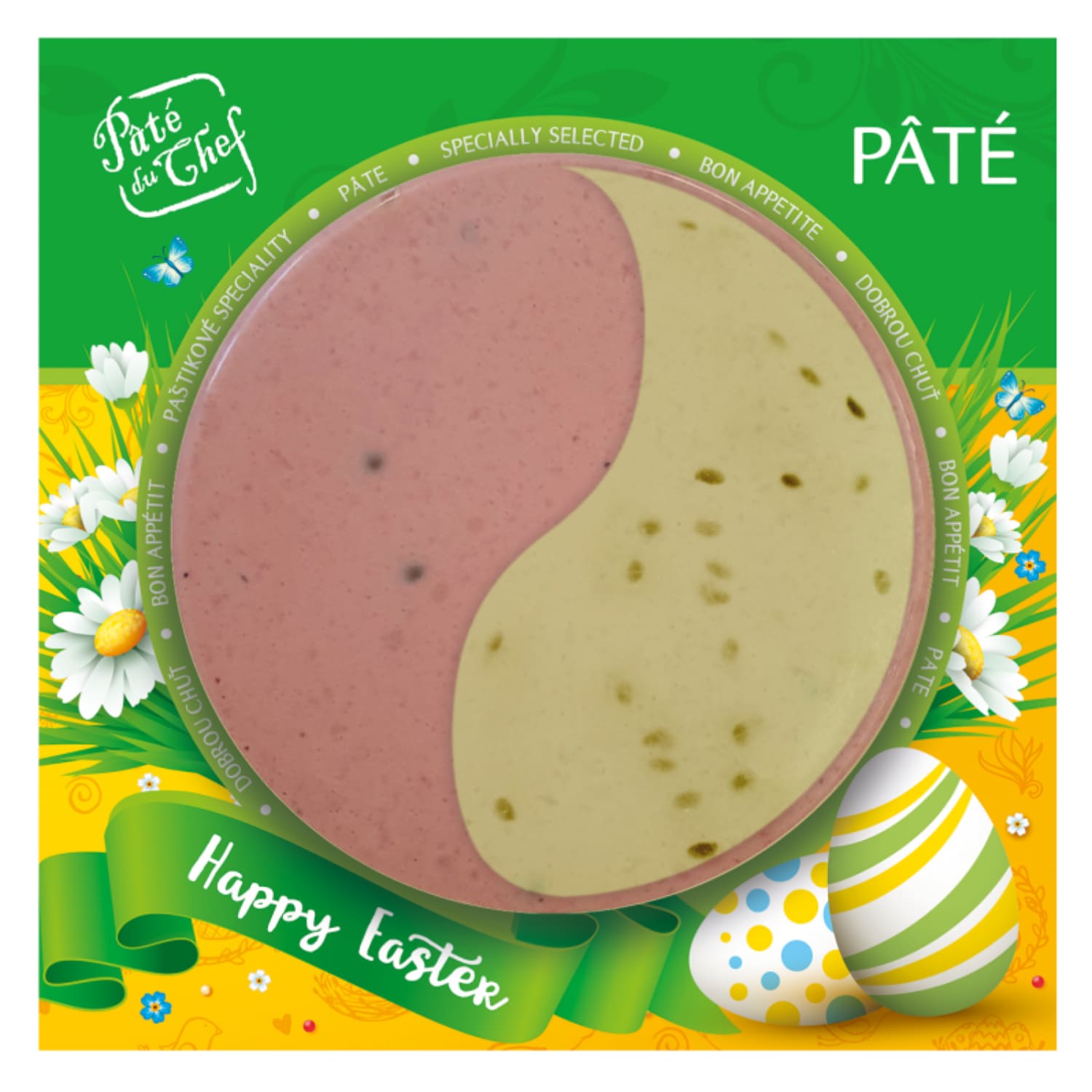 Pastēte Pate Du Chef ar vistu, garšaug. 80g