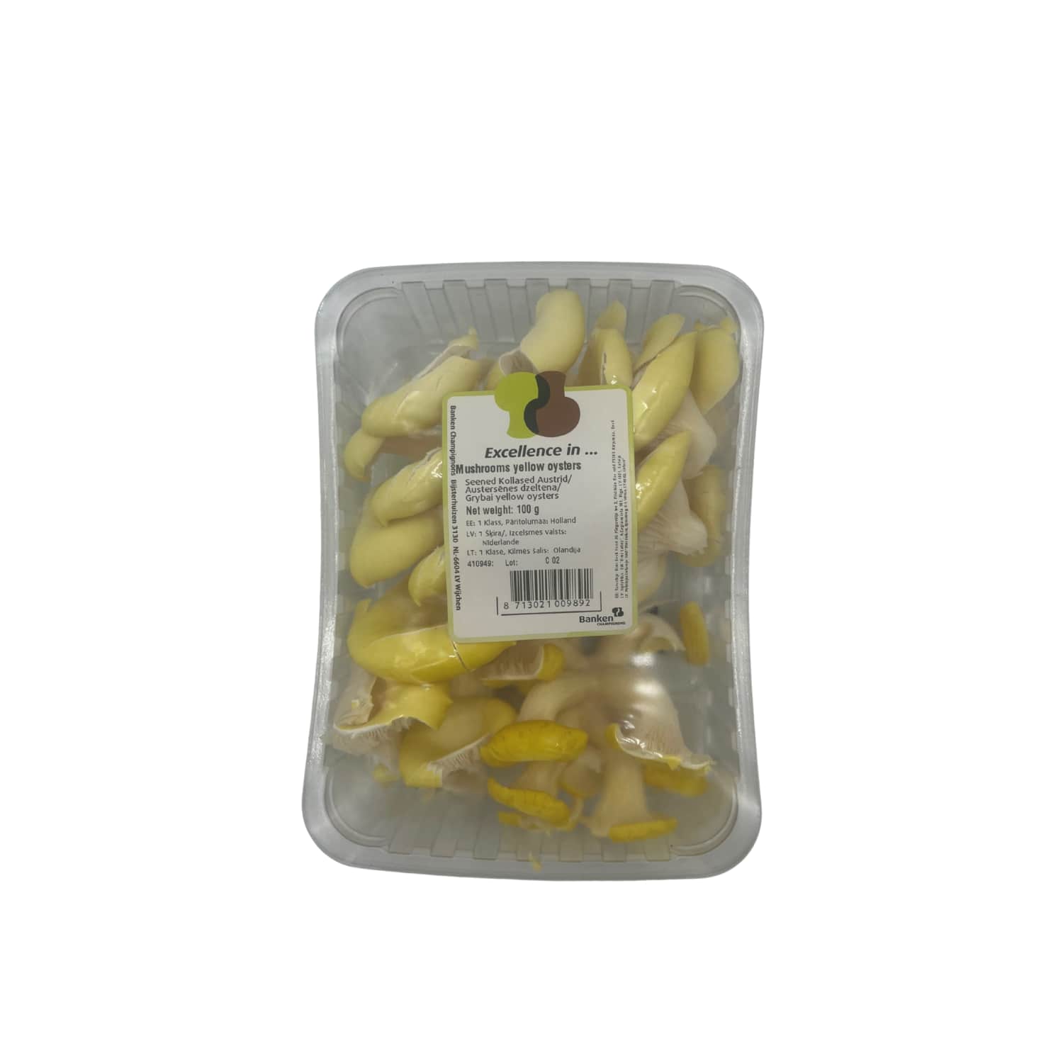 Grybai YELLOW OYSTERS, 100 g