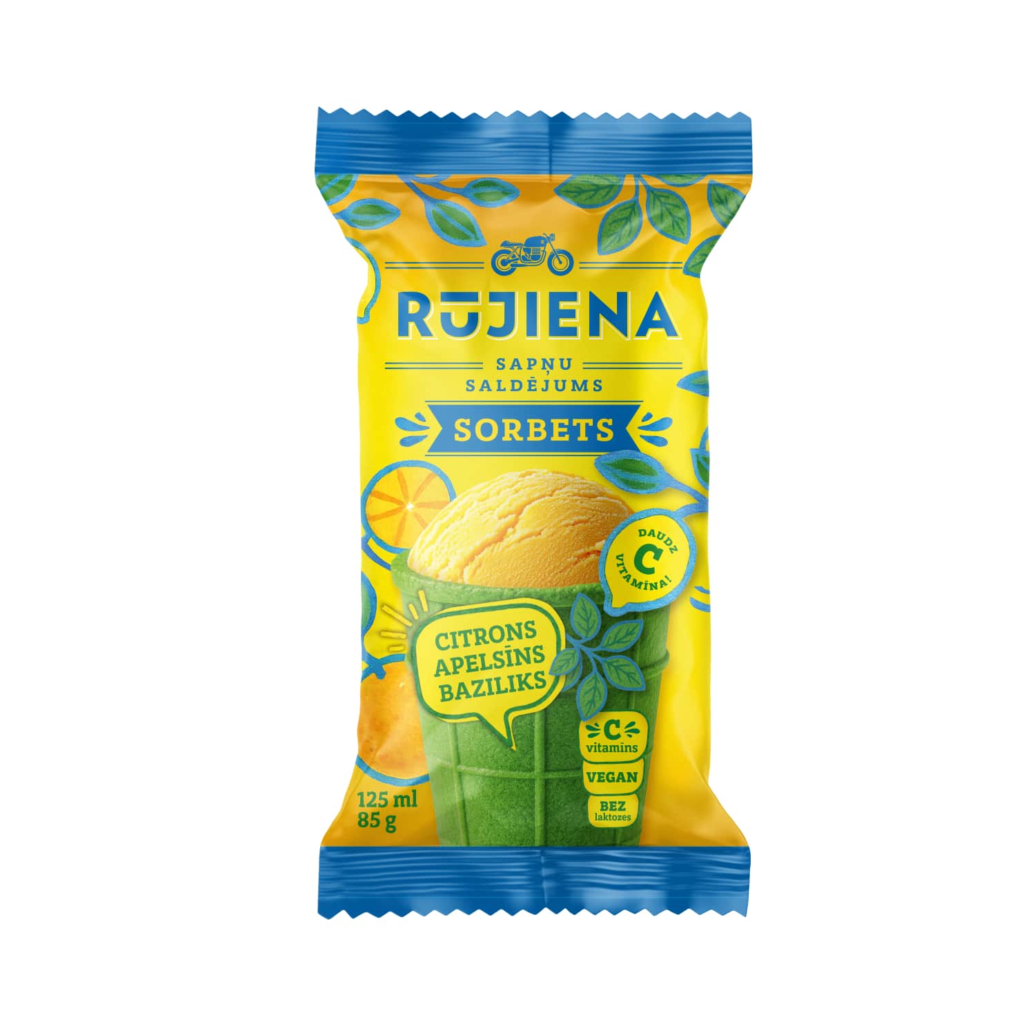 Sorbets Rūjienas Citr.,apel.,baz.ga.125ml/85g