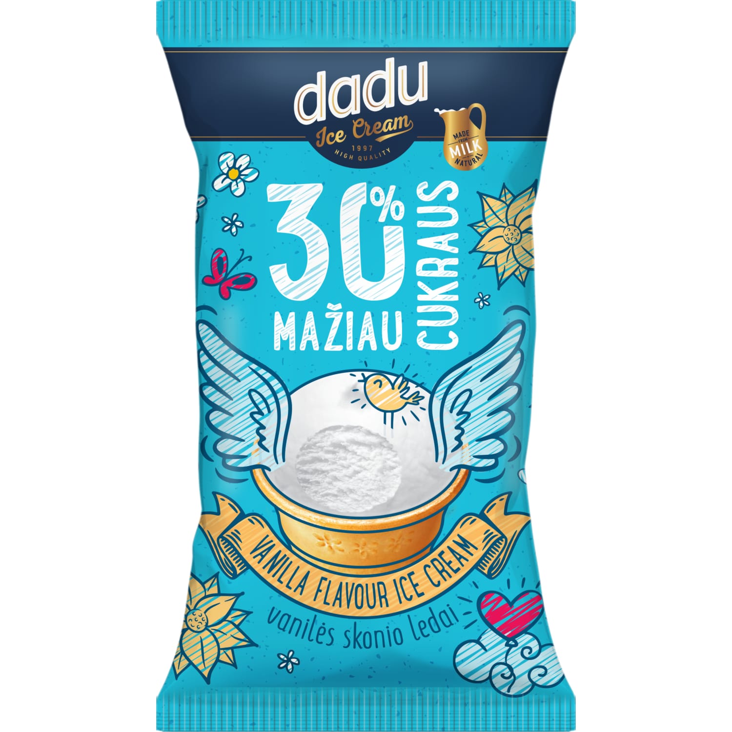 Vanil. ledai DADU MAŽIAU CUKR. 40 g / 85 ml