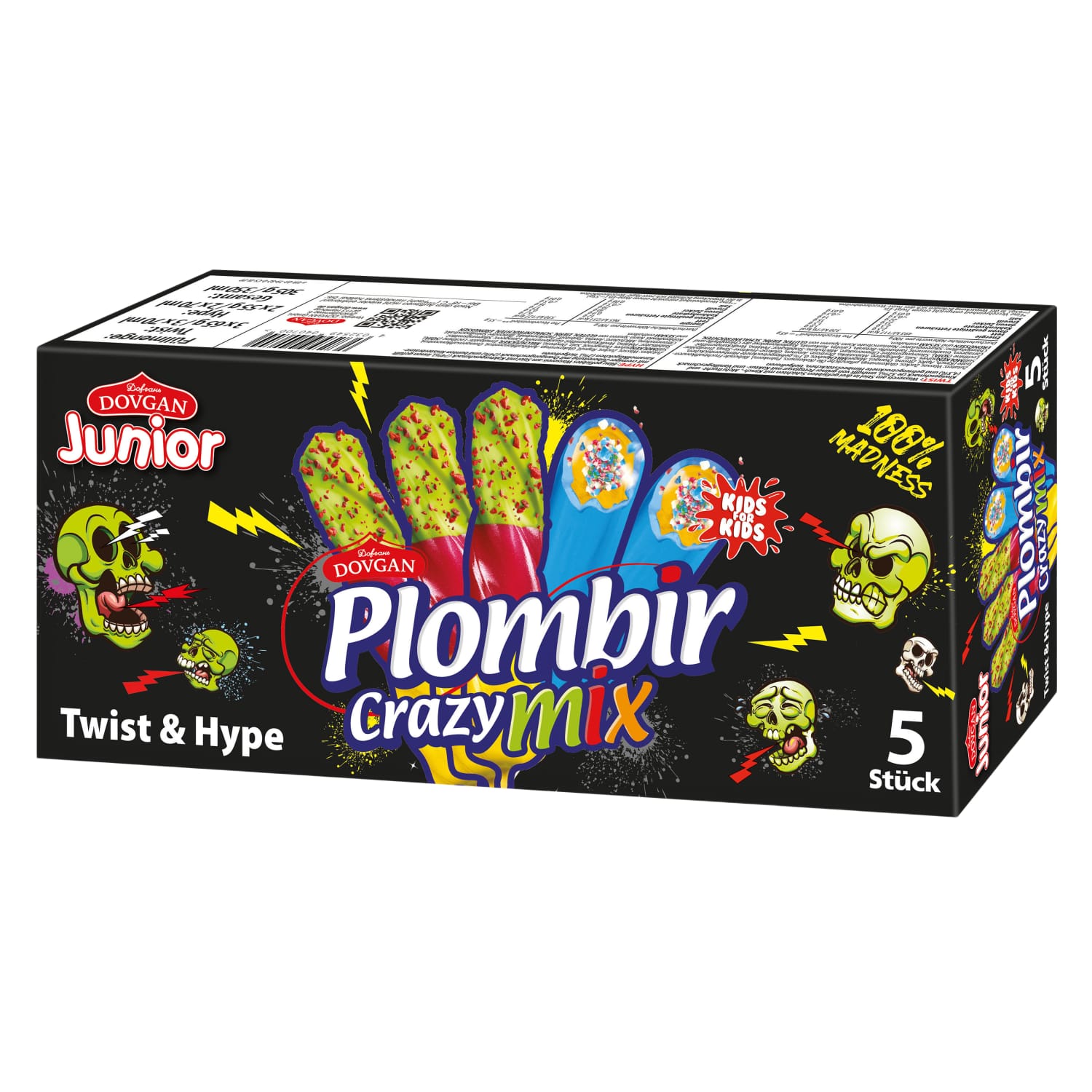 Jäätis Crazy Mix 5tk 305g / 350ml