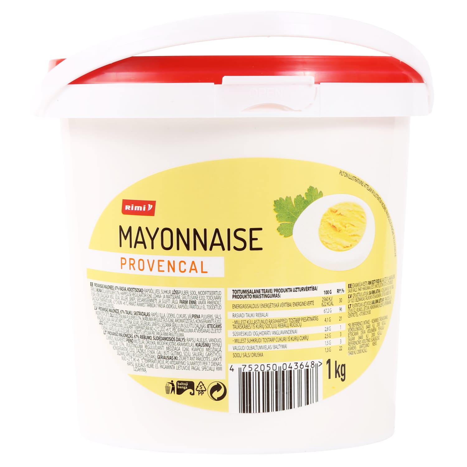 Provanso majonezas RIMI, 67 % riebumo, 1 kg