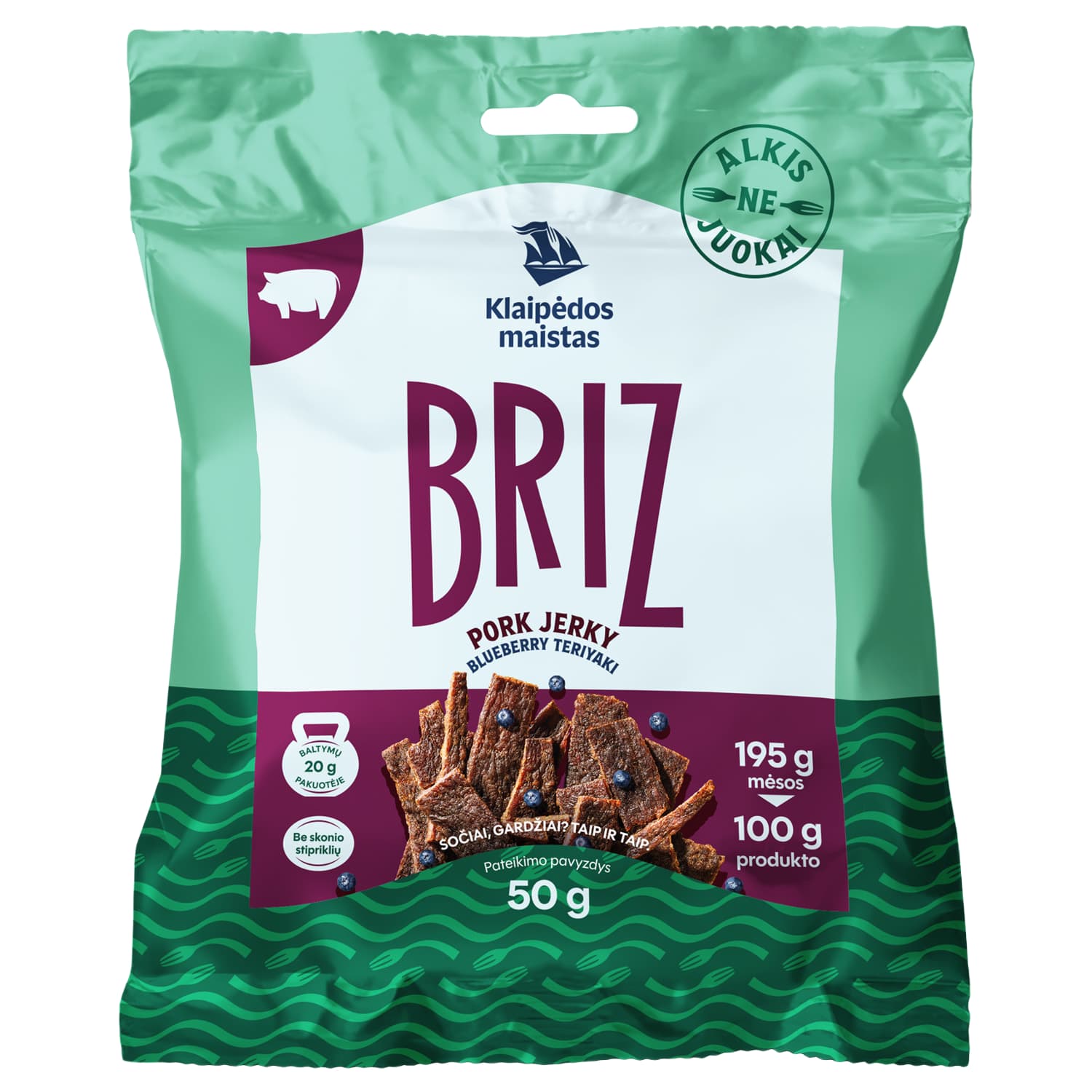 Vyt. terijaki kiaul. juostelės BRIZ a.r., 50g