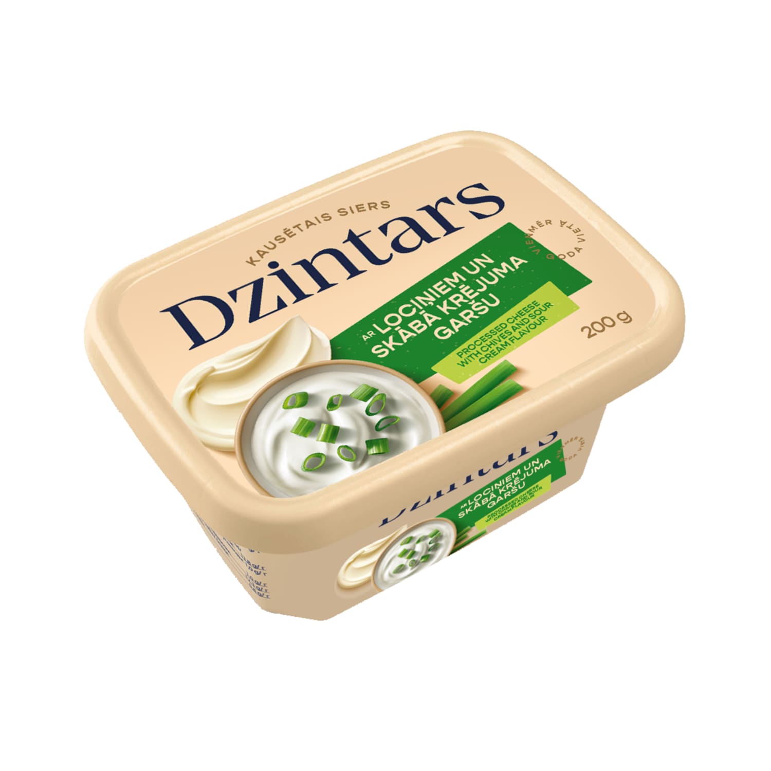 Kausētais siers Dzintars skābā kr. g. 200g