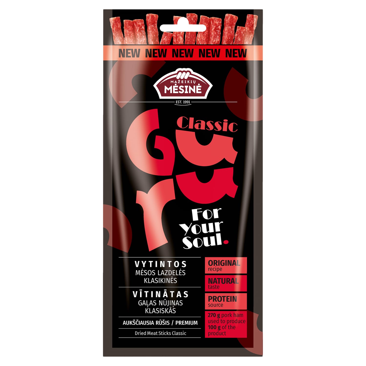 Vyt. mėsos lazdelės GURU, a. r., 70 g