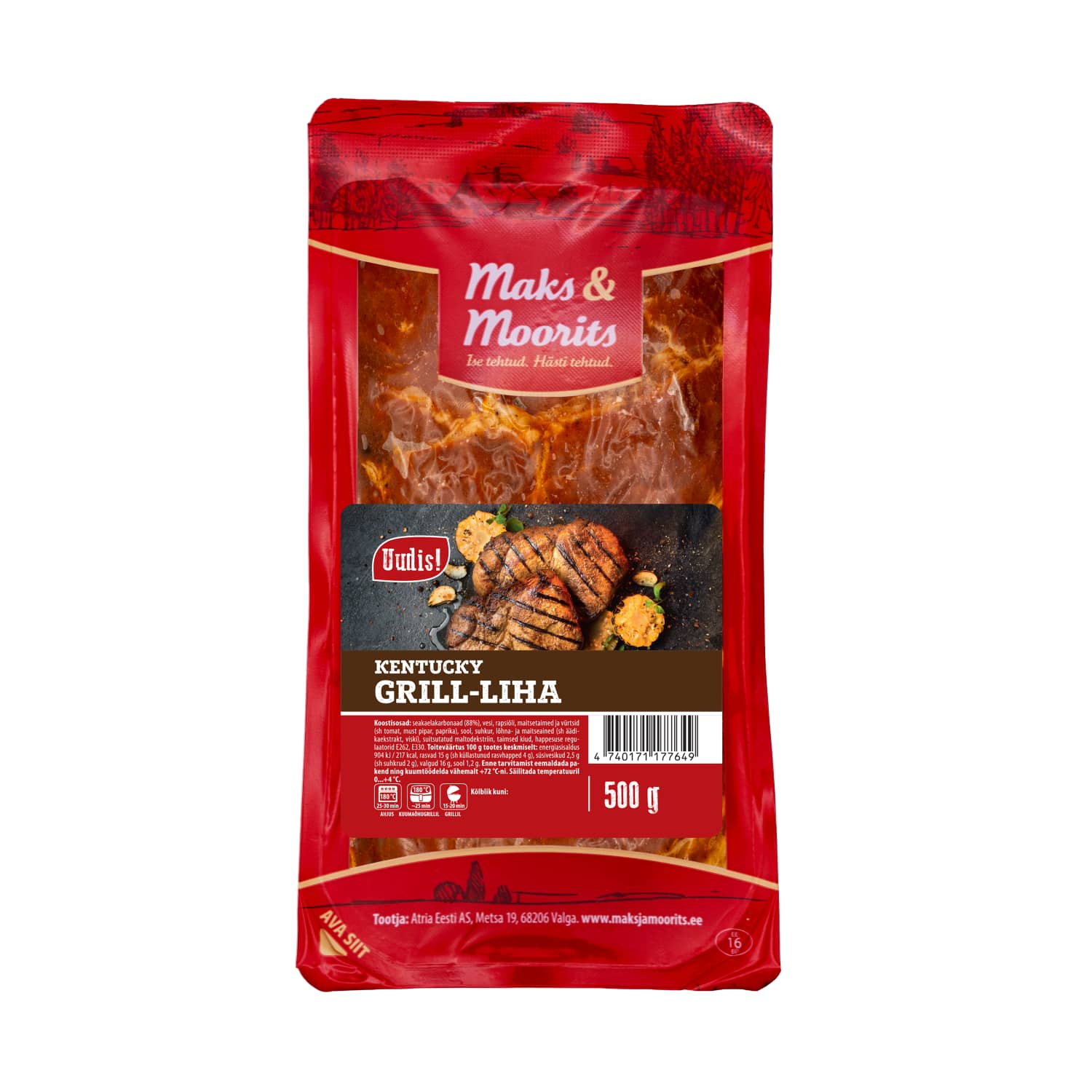 Grill-liha sealihast Kentucky M&M 500g