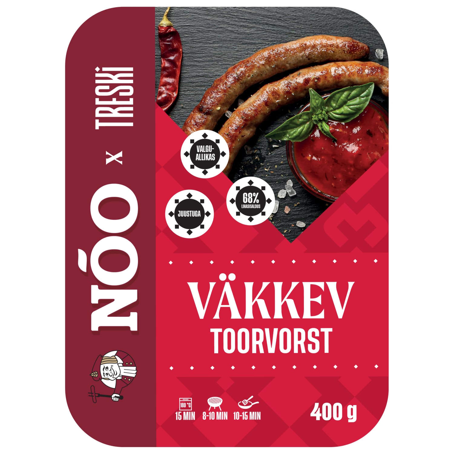 Toorvorst sealihast Treski Väkkev Nõo 400g