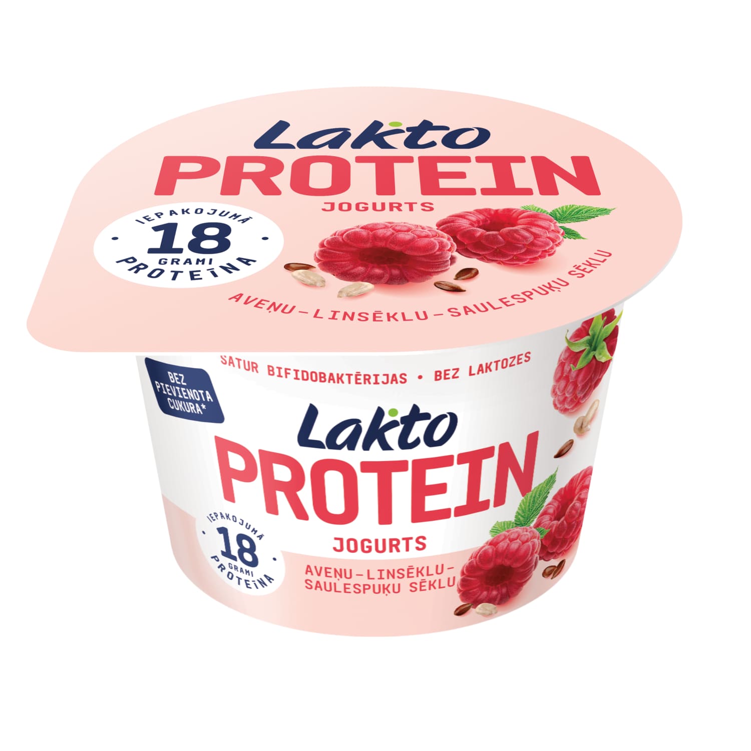 Jogurts Lakto Protein aveņu, linsēklu 200g