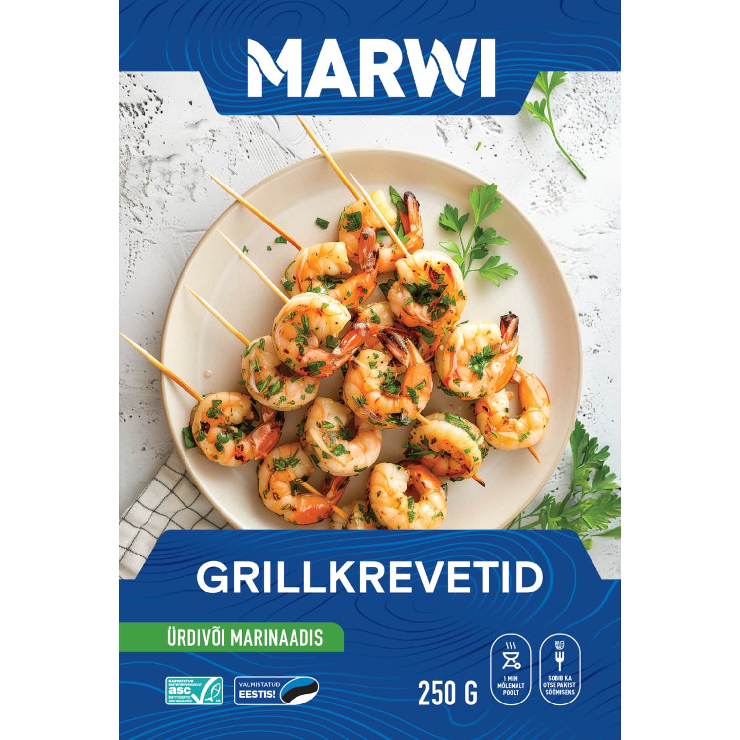 Grillkrevetid ürdivõi marinaadis Marwi 250g
