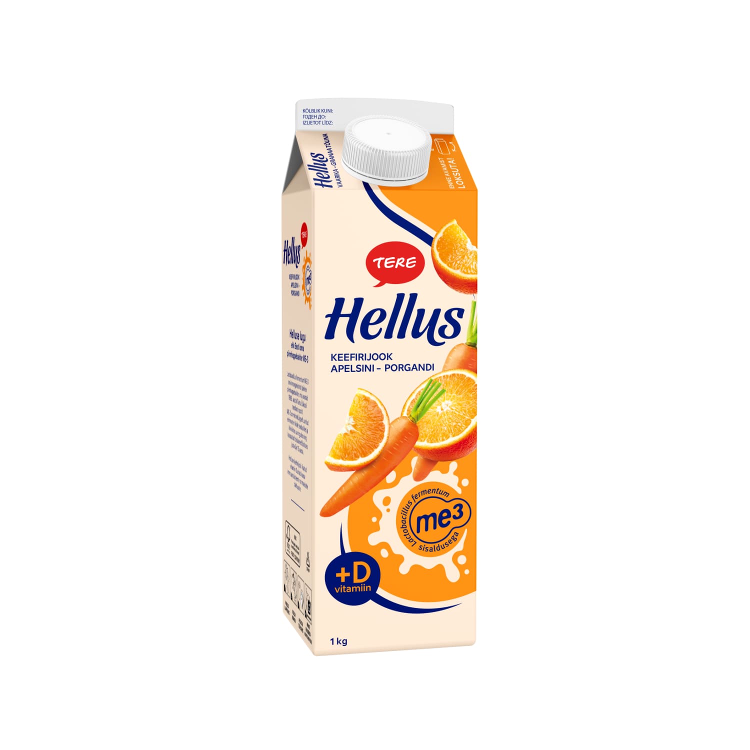 Keefirijook apelsini-porgandi Hellus 1kg