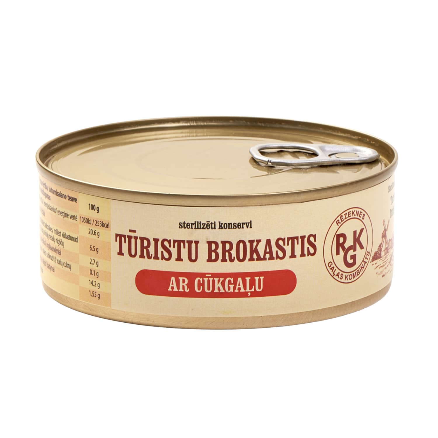 Tūristu brokastis RGK ar cūkgaļu, kons. 250g
