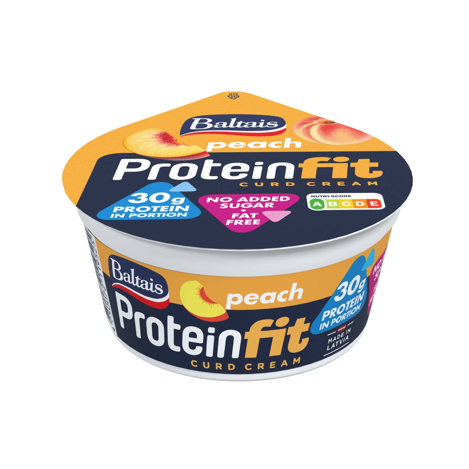 Biezpiena krēms Baltais protein persiku 300g