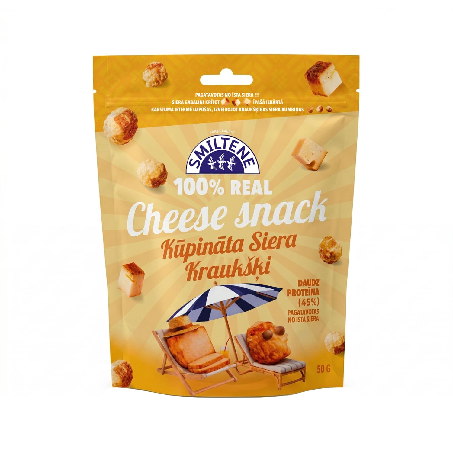 Kūpināta siera kraukšķi Smitene 50g