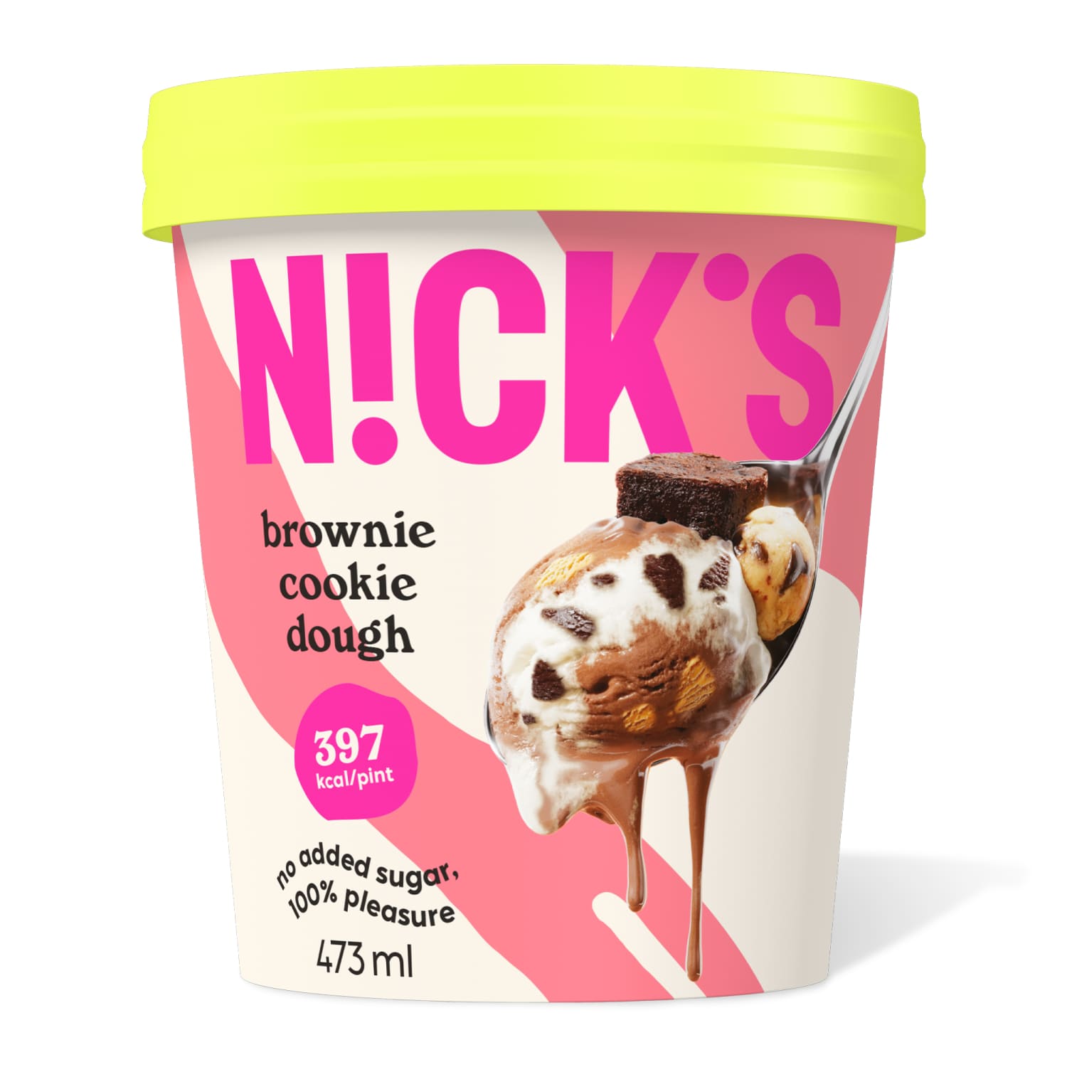 Jäätis Nick's Brownie Cookie Dough m.a. 473ml