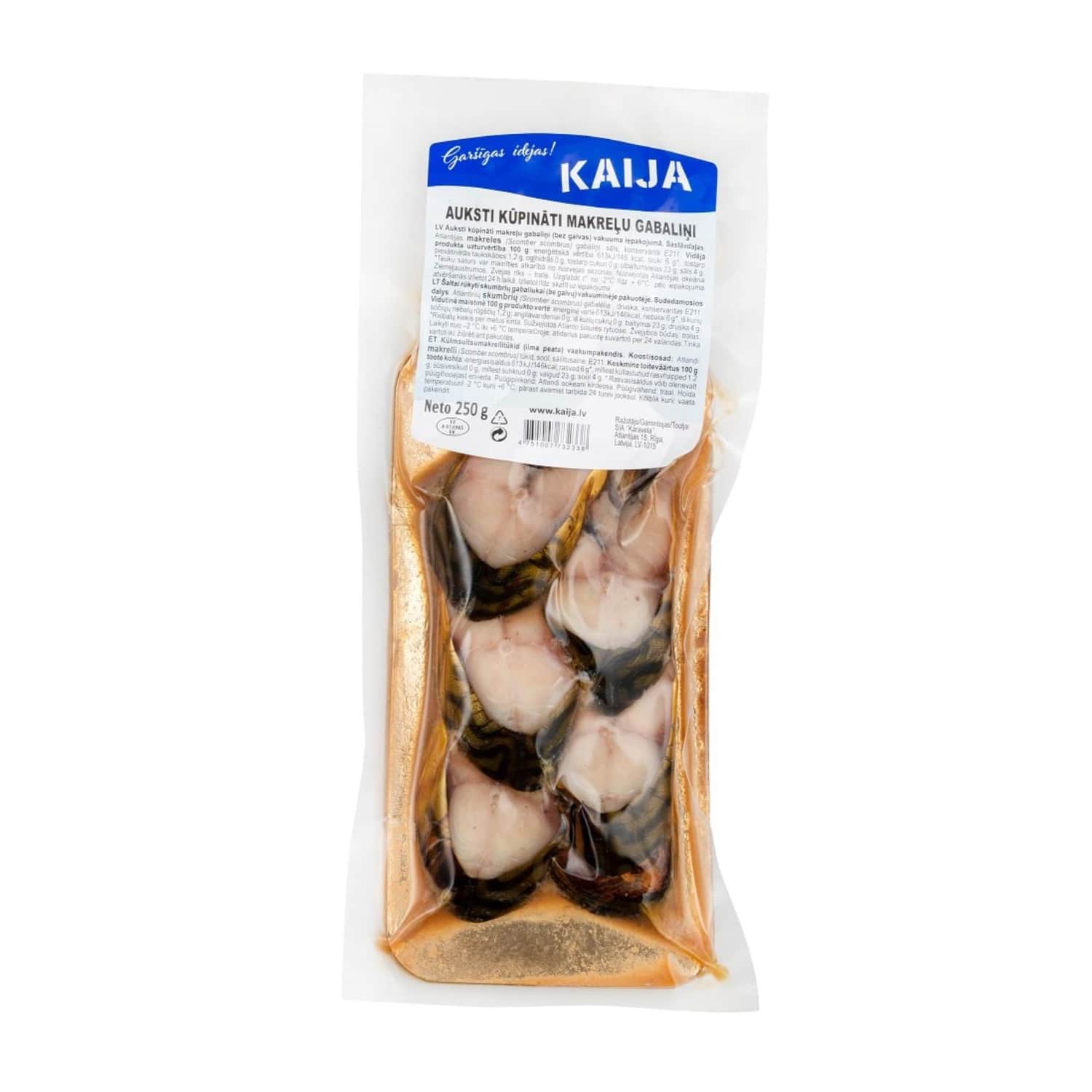 Š. r. skumbrė KAIJA, be gal., pjaust. 250 g